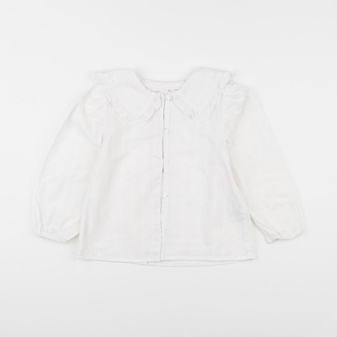 Zara - blouse blanc - 4/5 ans