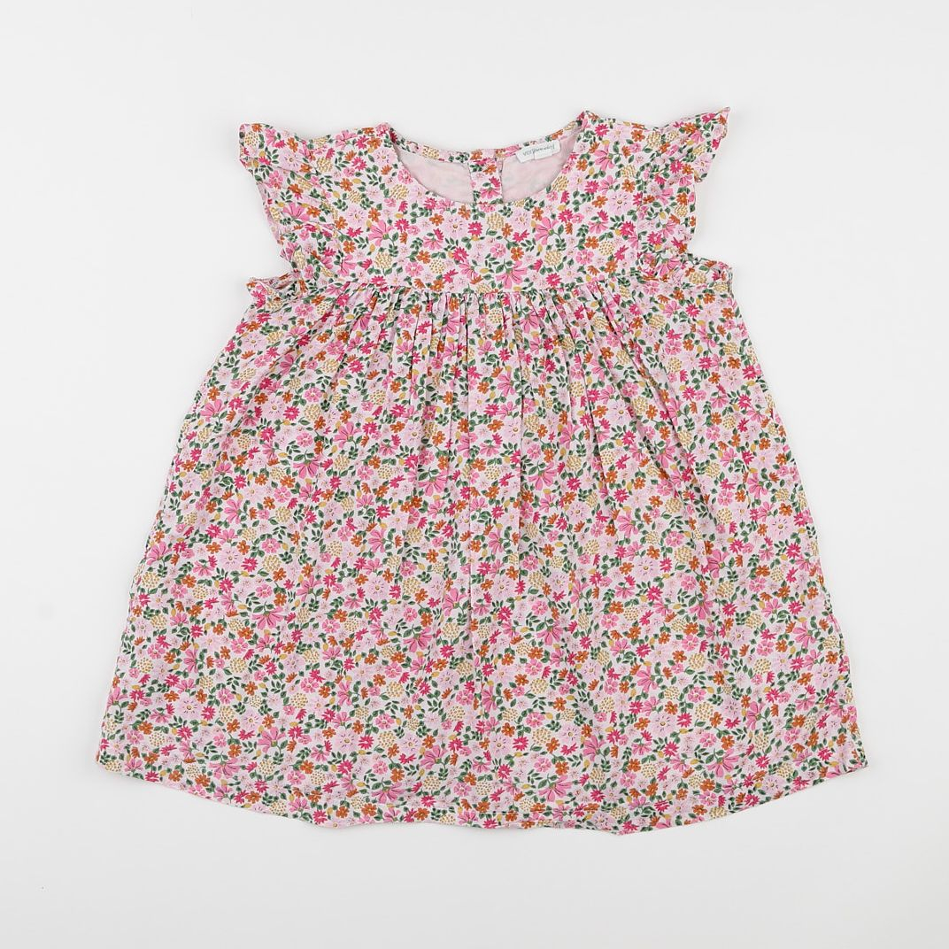 Vertbaudet - robe multicolore - 4 ans