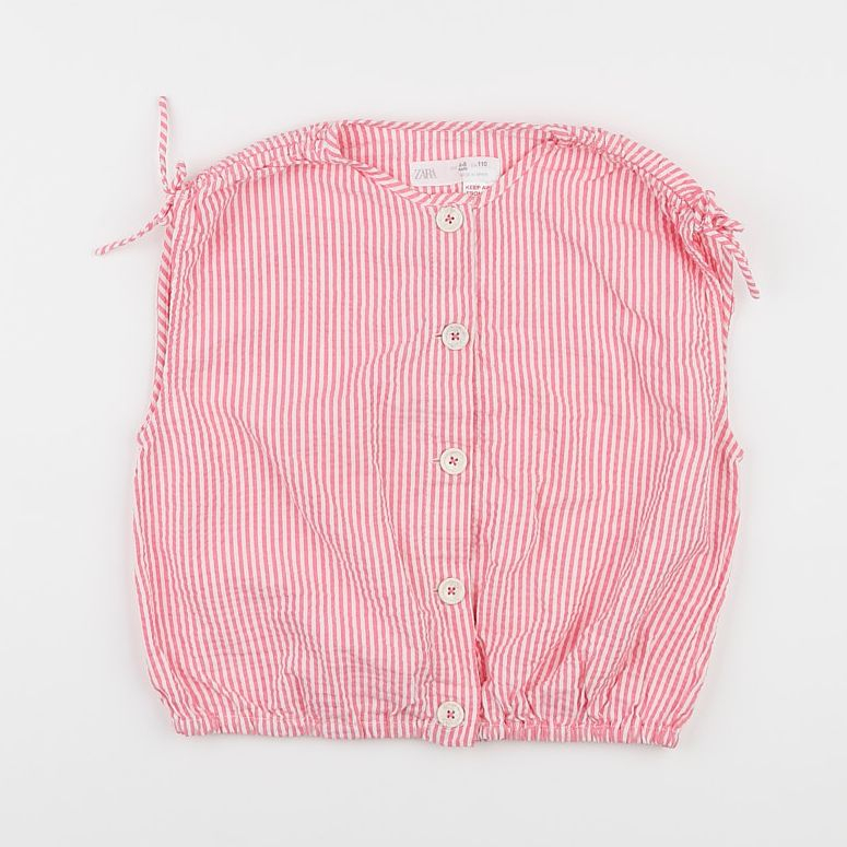 Zara - blouse rose - 4/5 ans