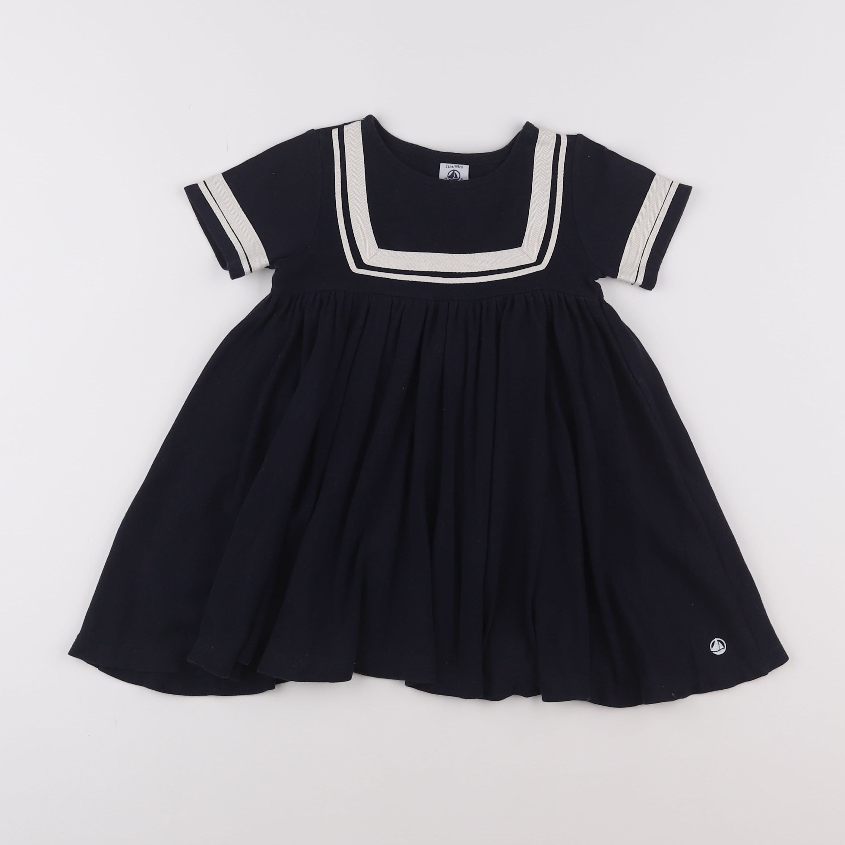 Petit Bateau - robe bleu - 3 ans