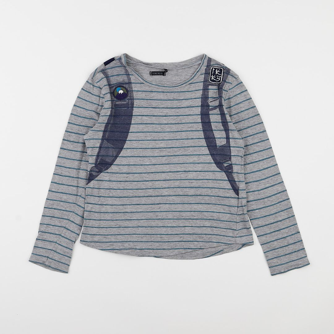 IKKS - tee-shirt gris - 8 ans