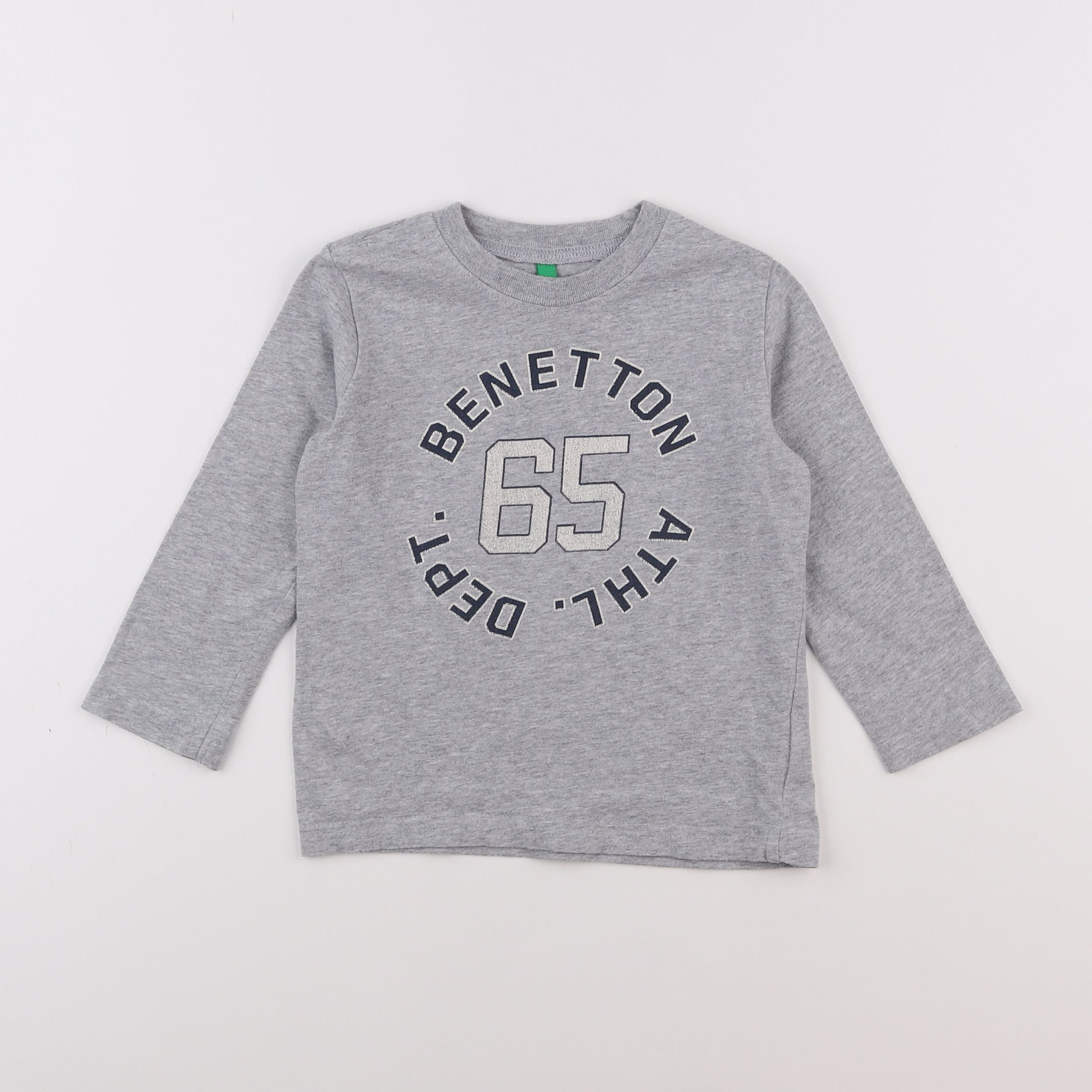 Benetton - tee-shirt gris - 2 ans