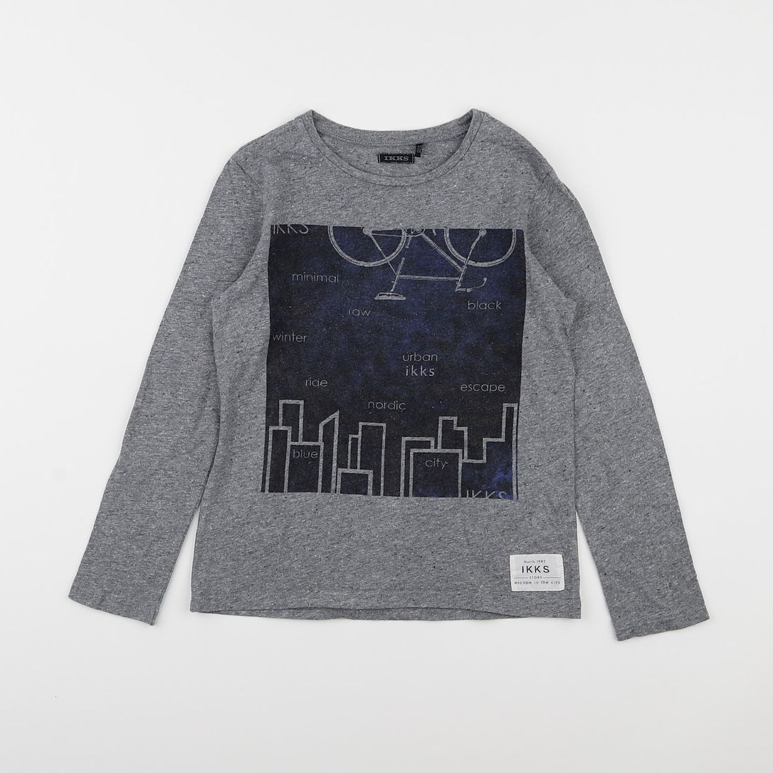 IKKS - tee-shirt gris - 8 ans