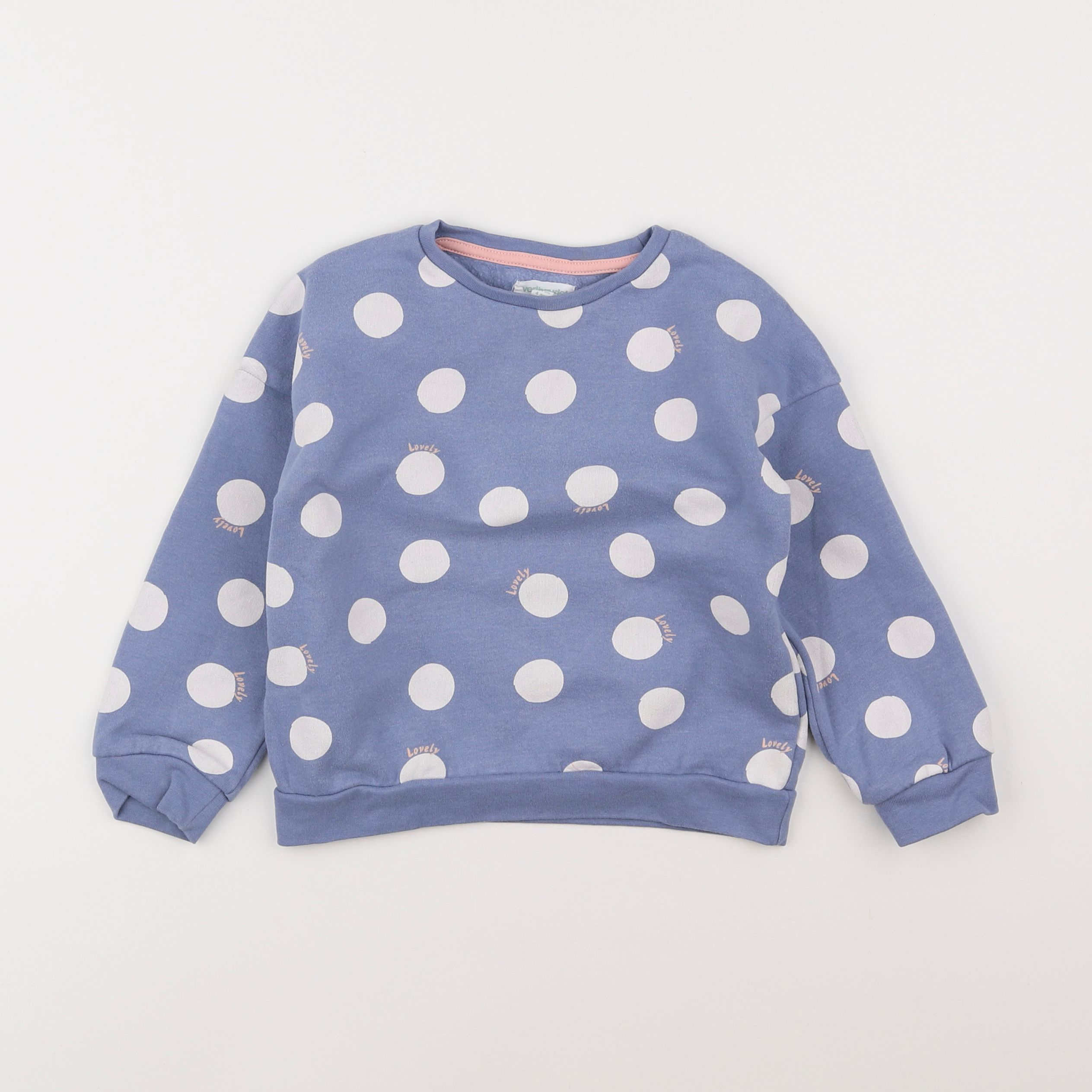 Vertbaudet - sweat bleu - 4 ans