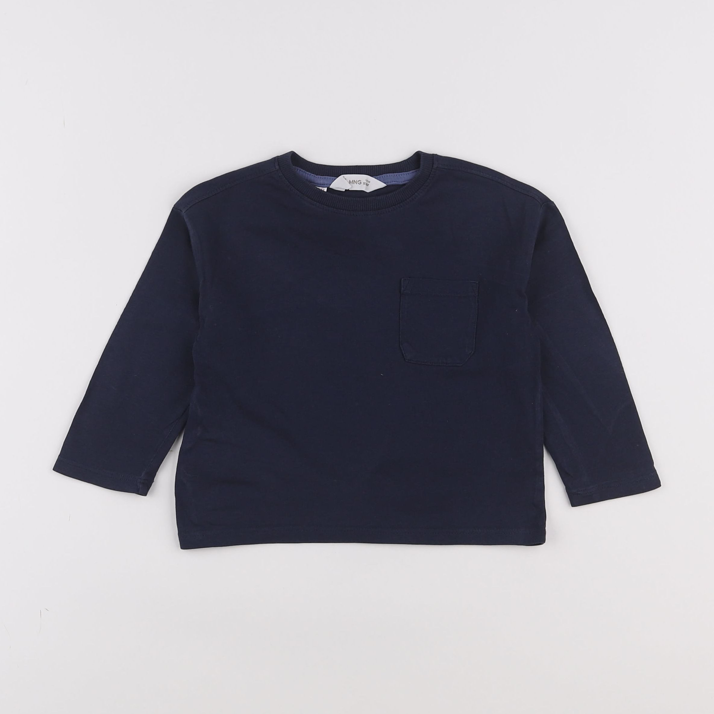 Mango - tee-shirt bleu - 9/12 mois