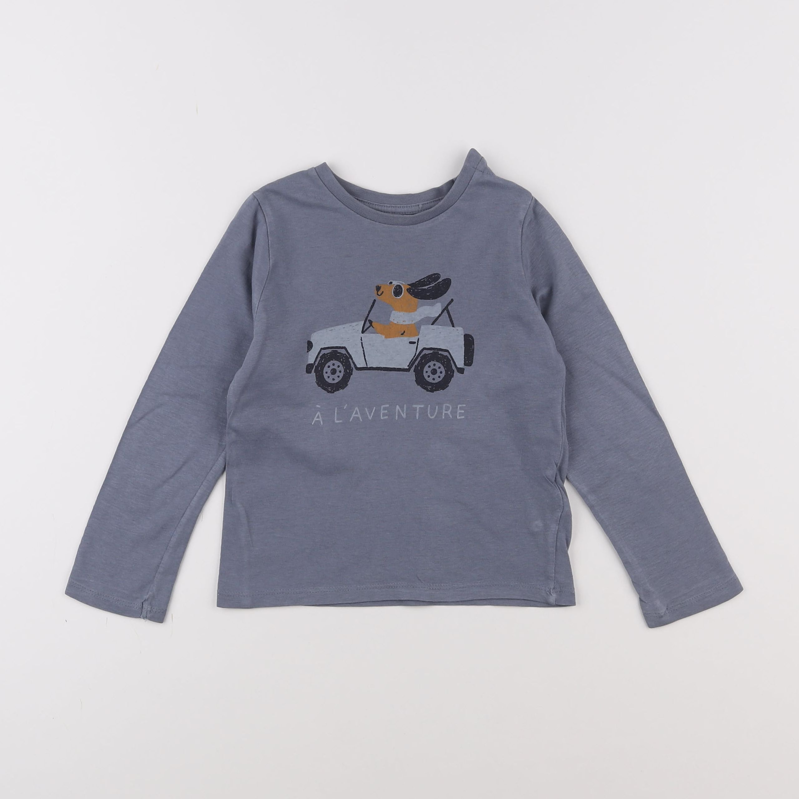 Vertbaudet - tee-shirt bleu - 3 ans