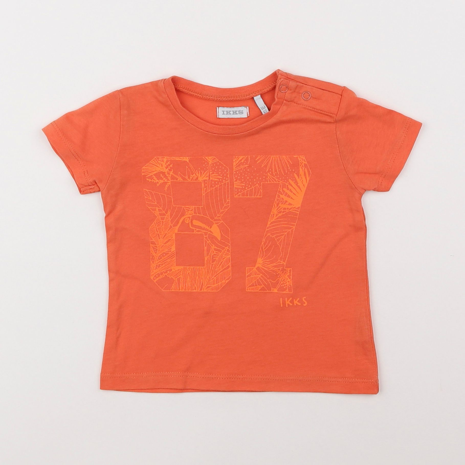 IKKS - tee-shirt orange - 6 mois