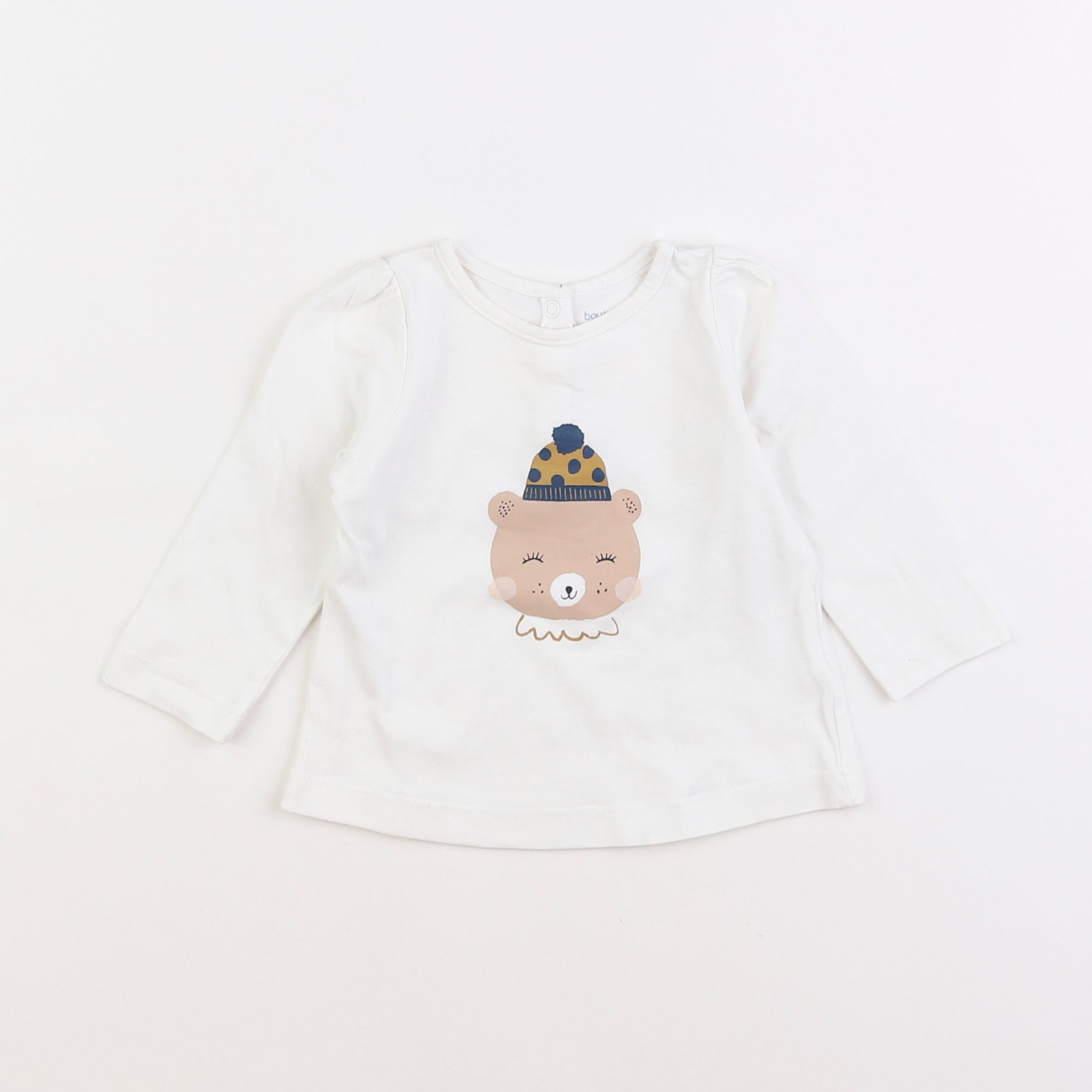 Boutchou - tee-shirt blanc - 6 mois