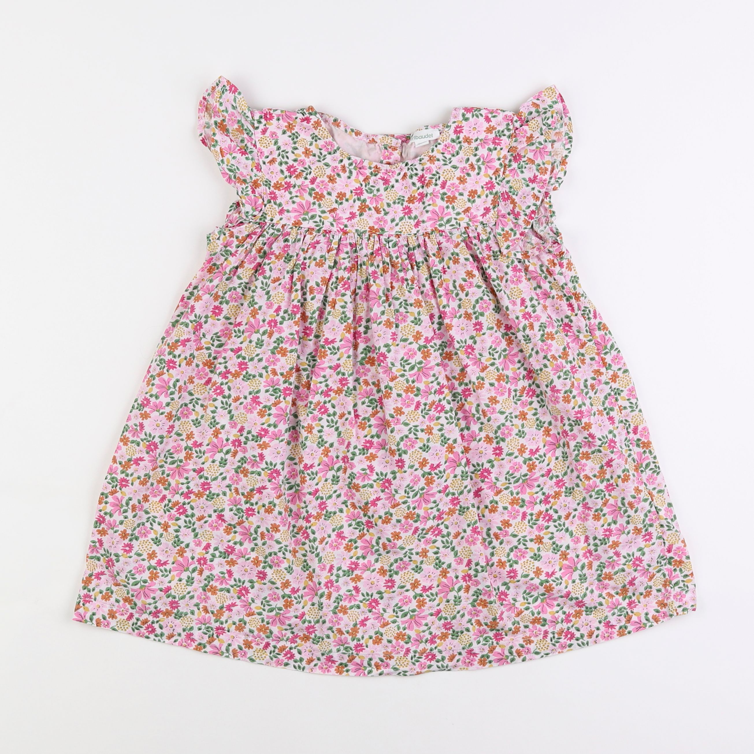 Vertbaudet - robe multicolore - 4 ans