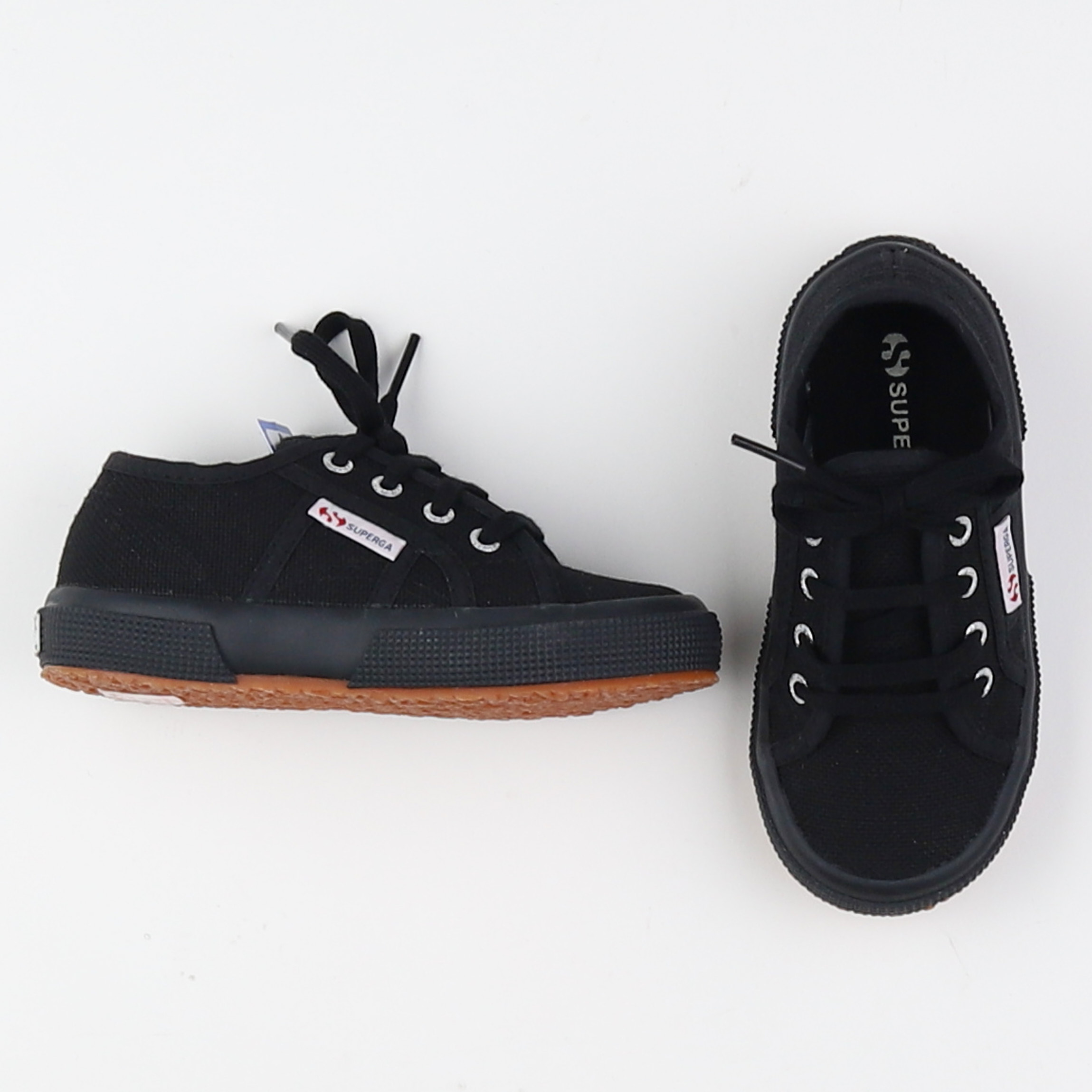 Superga - tennis à scratch/ lacets noir (neuf) - pointure 35