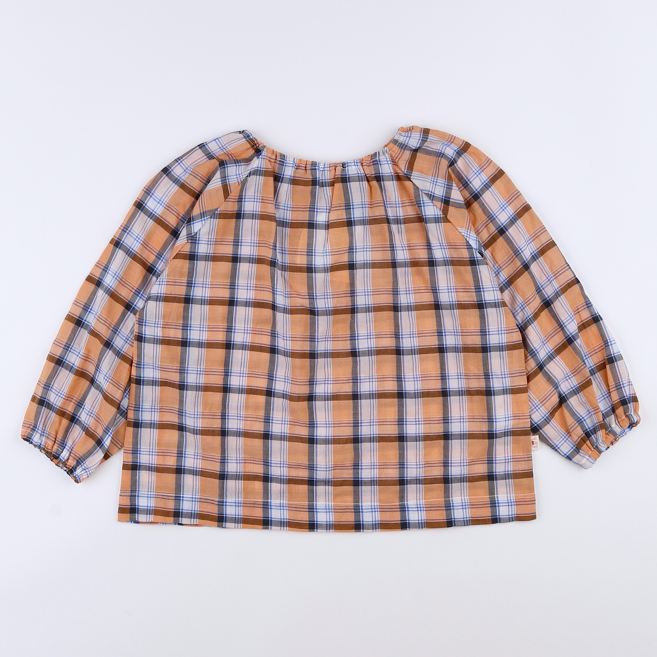 Les Marsiens - blouse orange, bleu (neuf) - 2 ans