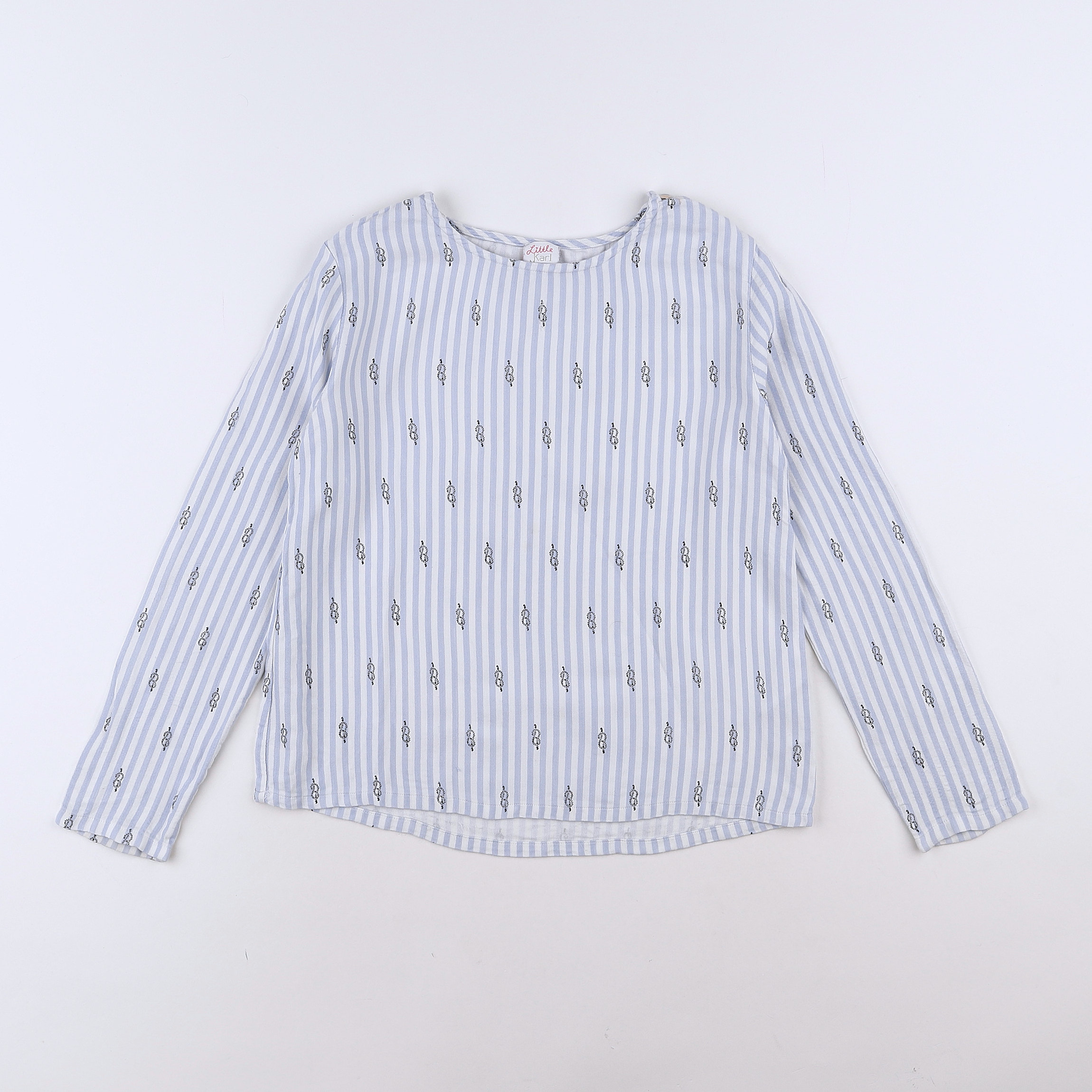 Little Karl Marc John - blouse bleu - 12 ans