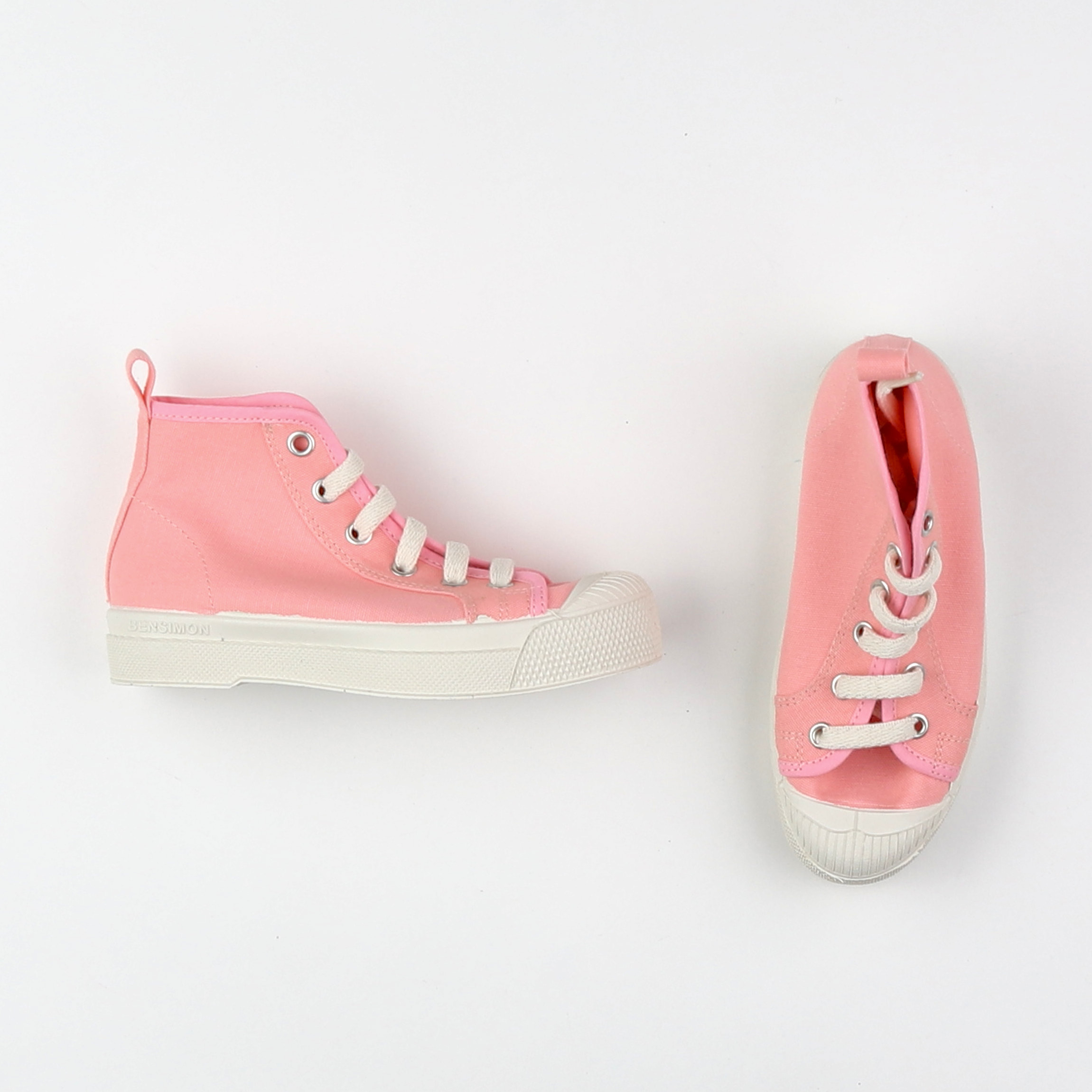 Bensimon - tennis à lacets rose (neuf) - pointure 34