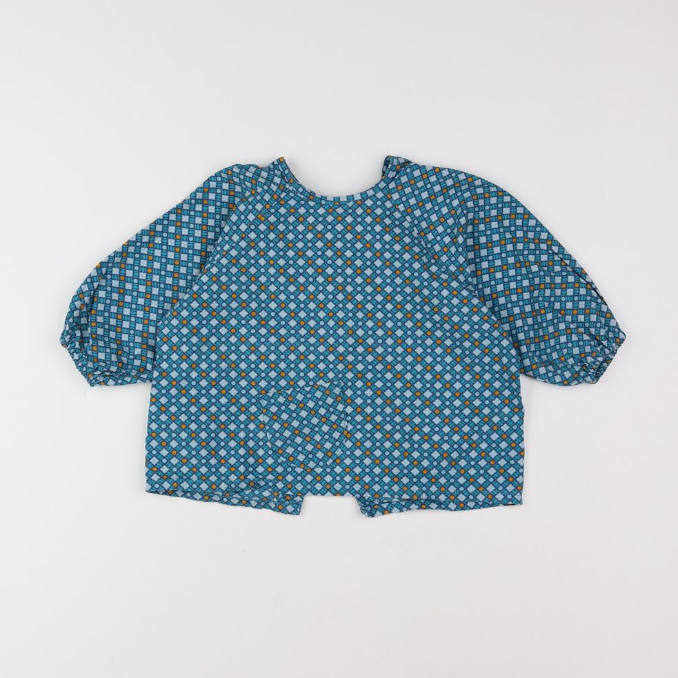 Petit Pan - blouse bleu - 12/18 mois