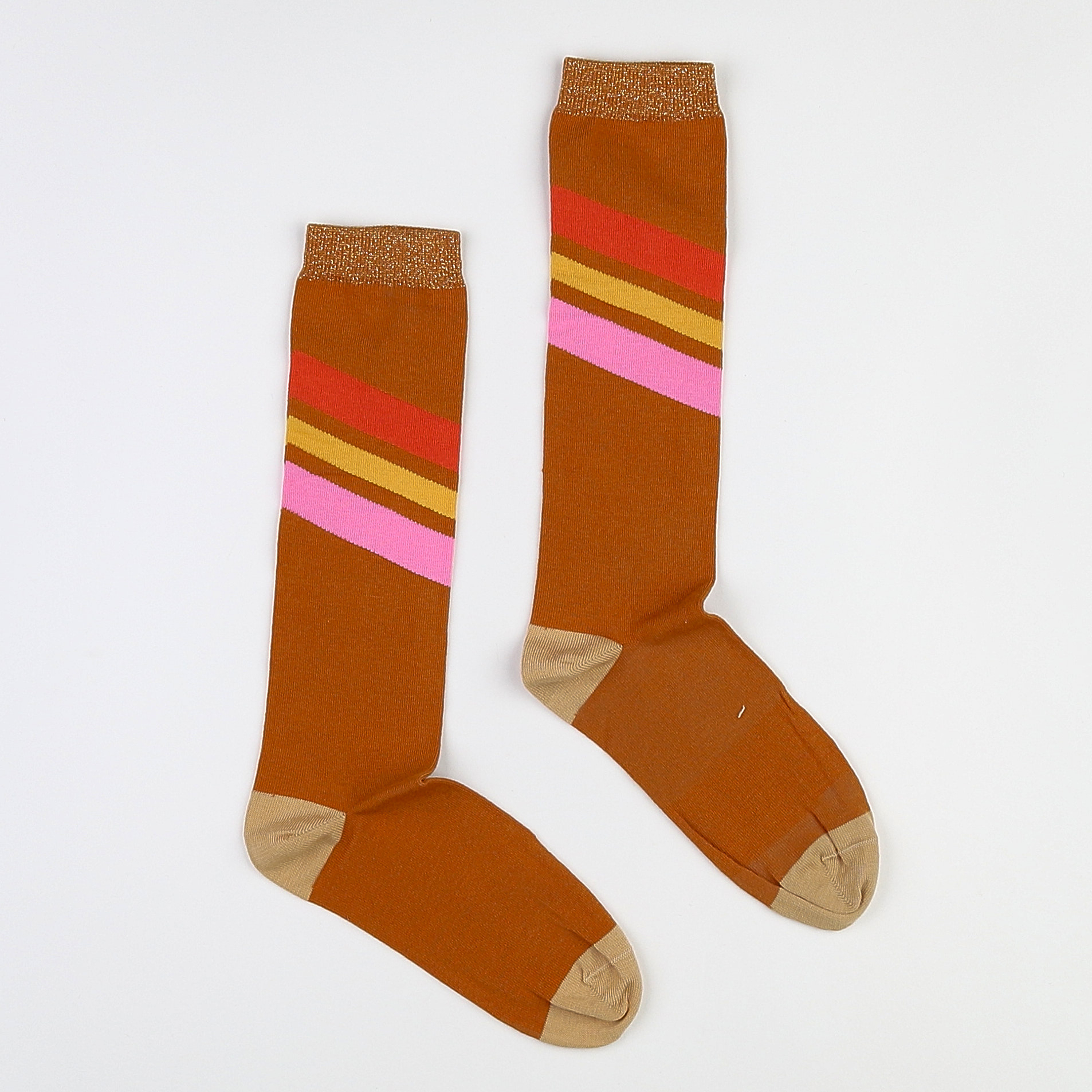 Longlivethequeen  - chaussettes marron (neuf) - 12 ans