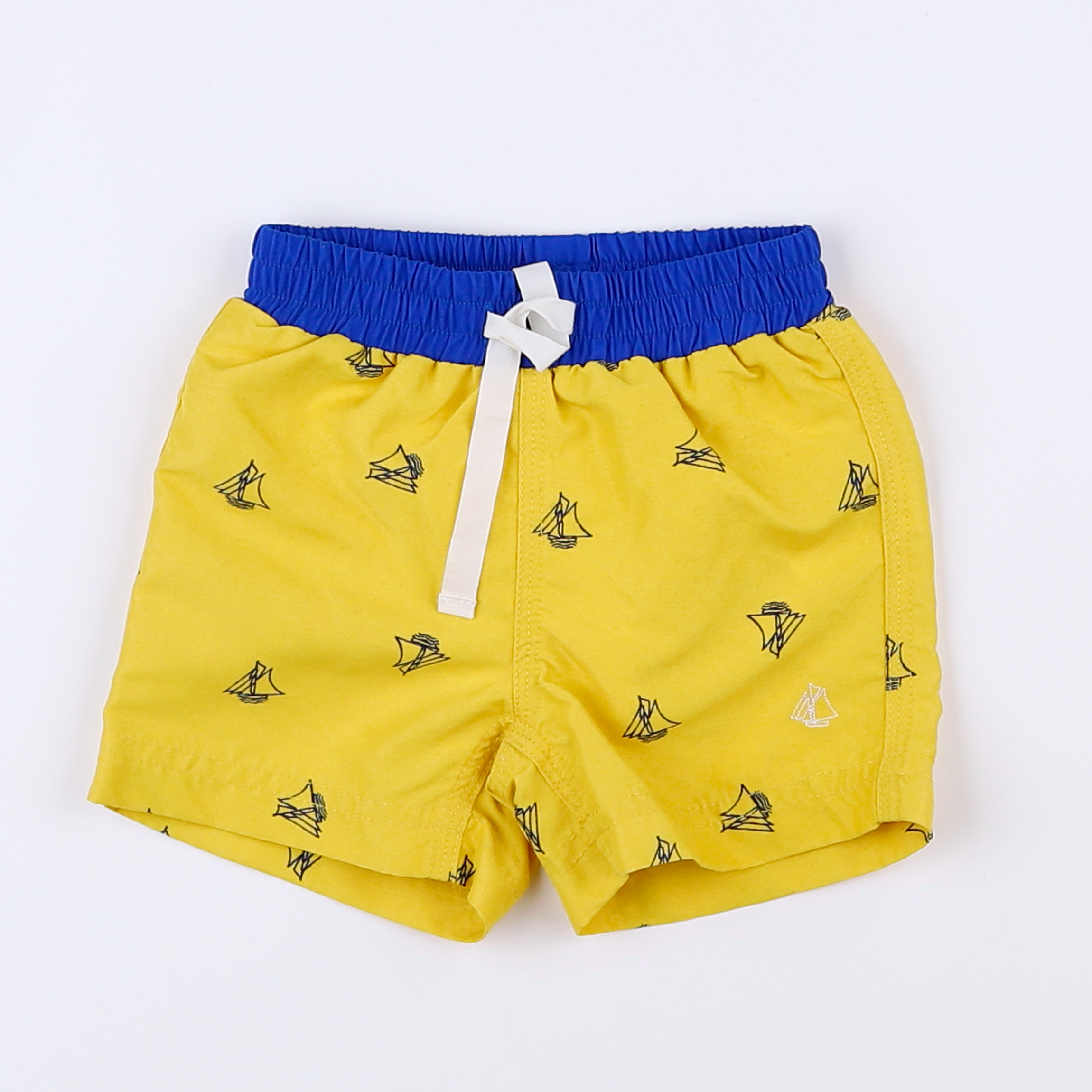 Petit Bateau - maillot de bain jaune (état neuf) - 3 mois