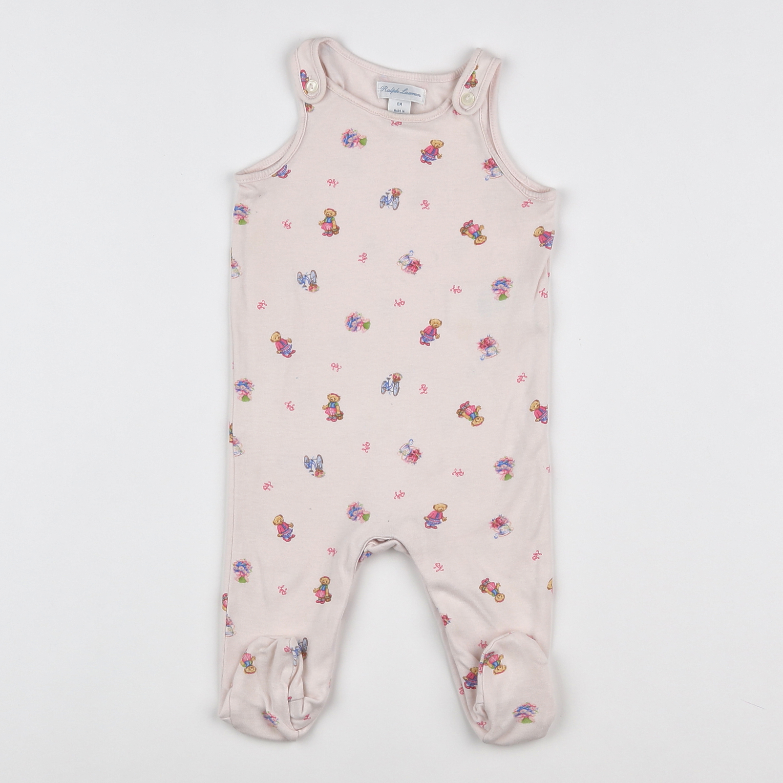 Ralph Lauren - pyjama coton rose - 6 mois