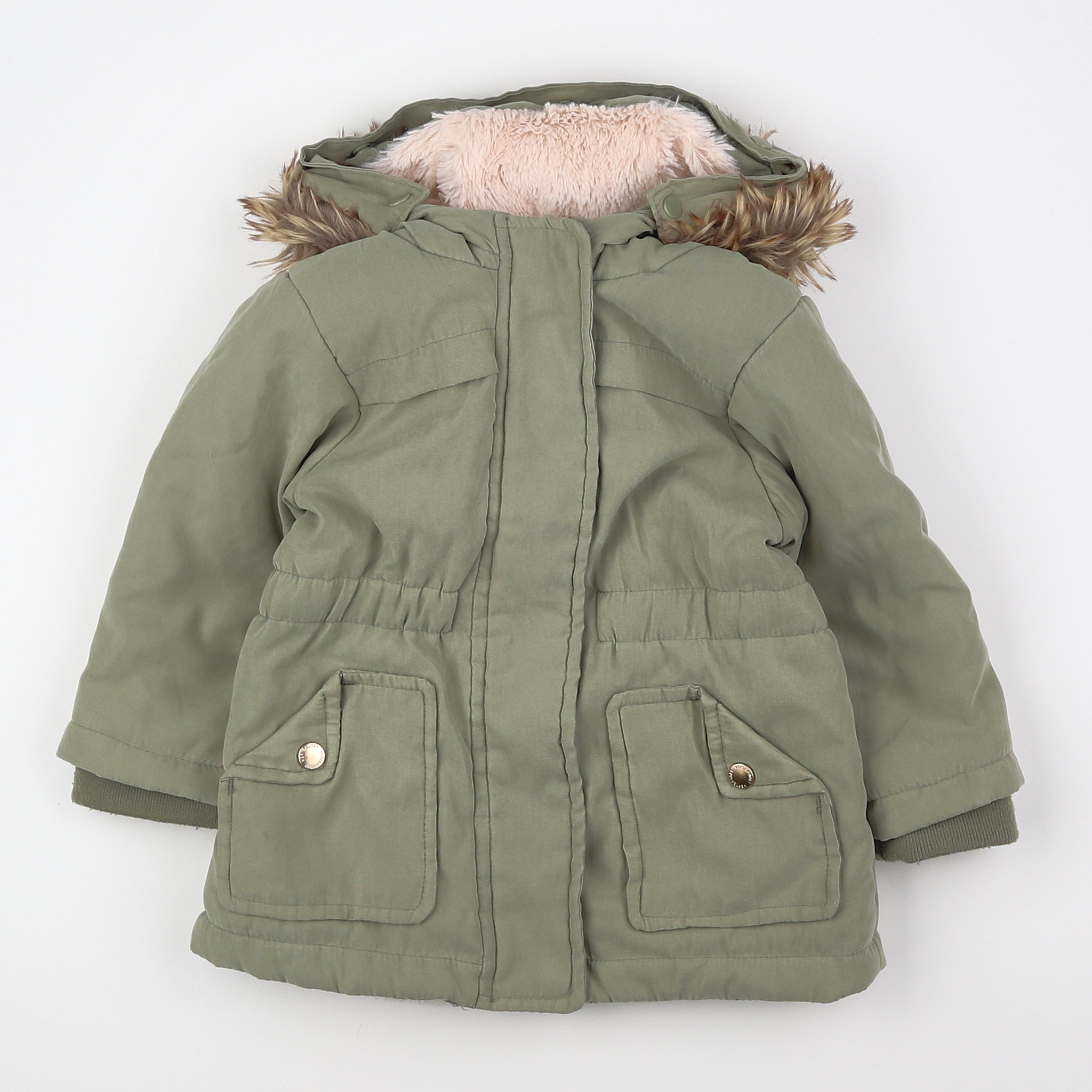 Vertbaudet - parka vert - 12 mois