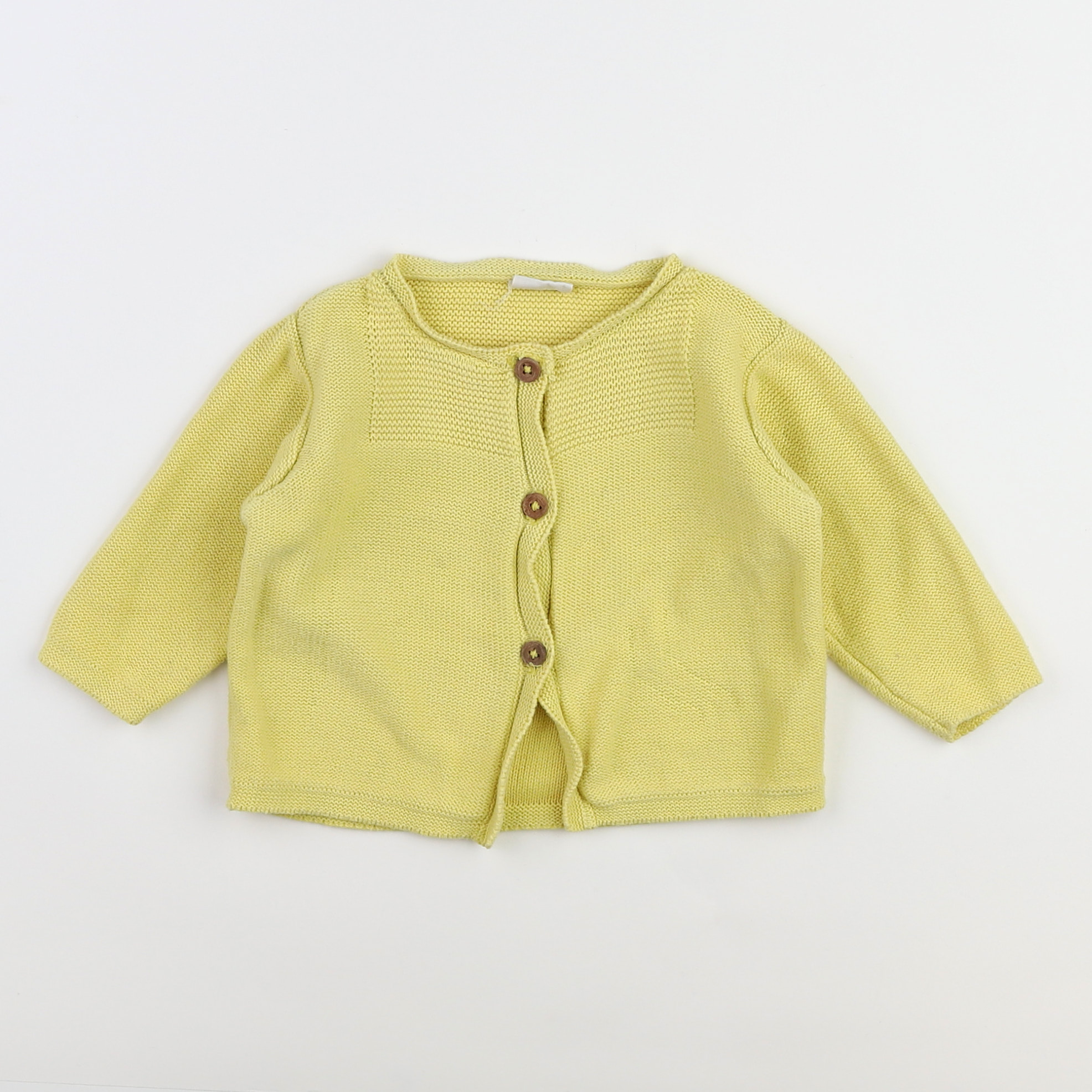 Lililotte - gilet jaune - 9/12 mois