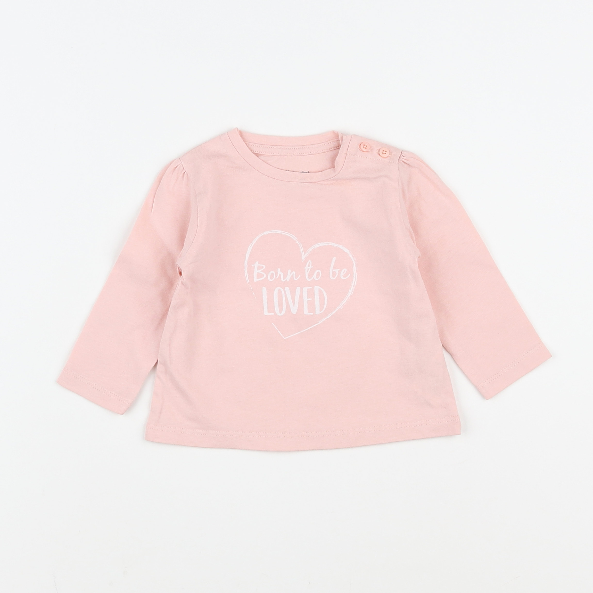 Vertbaudet - tee-shirt rose - 6 mois