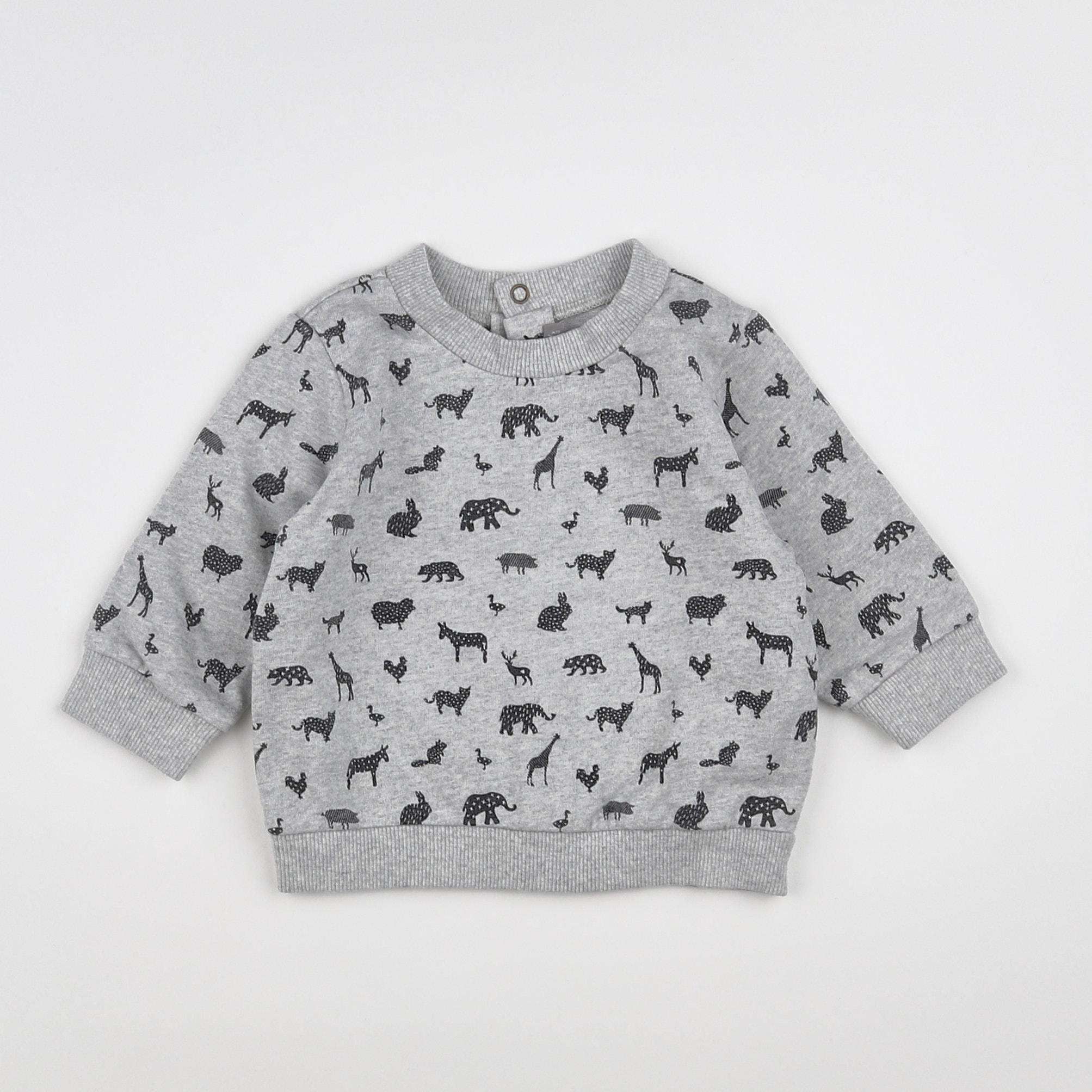 Catimini - sweat gris - 6 mois