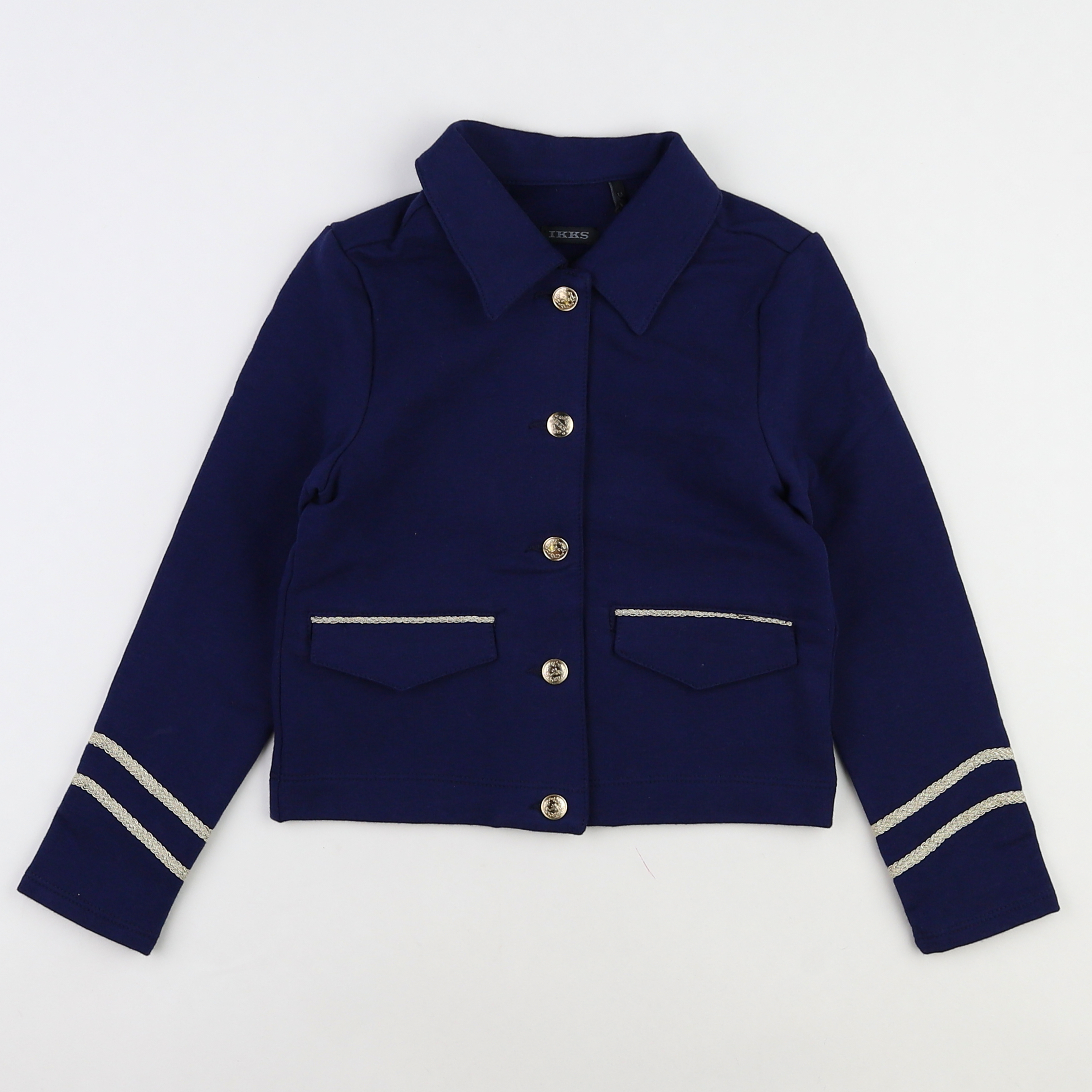 IKKS - veste bleu, or (neuf) - 6 ans