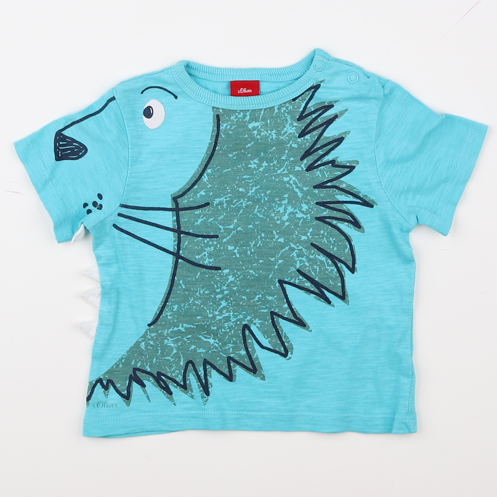 s.Oliver - tee-shirt bleu - 12 mois