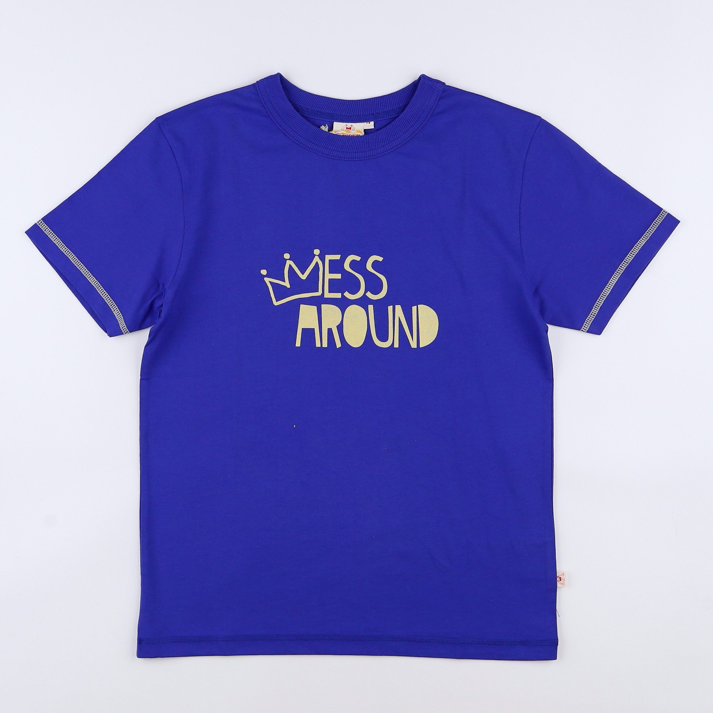 Les Marsiens - tee-shirt bleu (neuf) - 8 ans