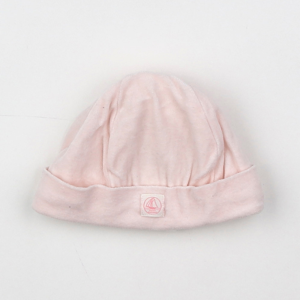 Petit Bateau - bonnet rose - 3 mois