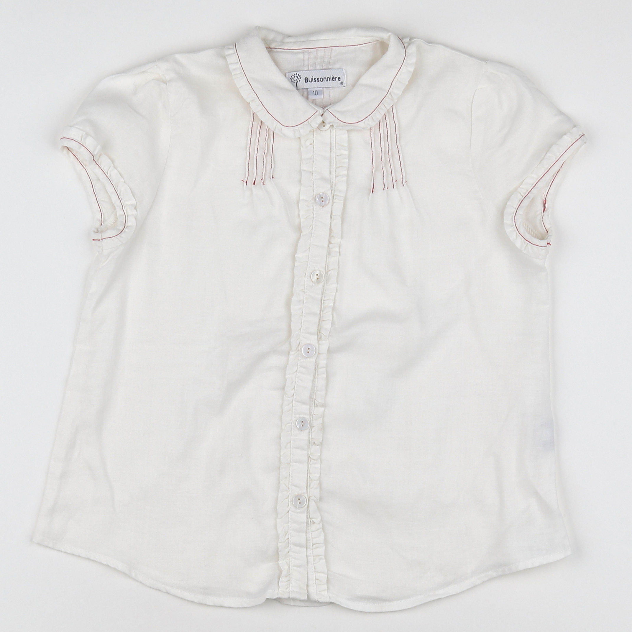 Buissonnière - blouse blanc - 10 ans