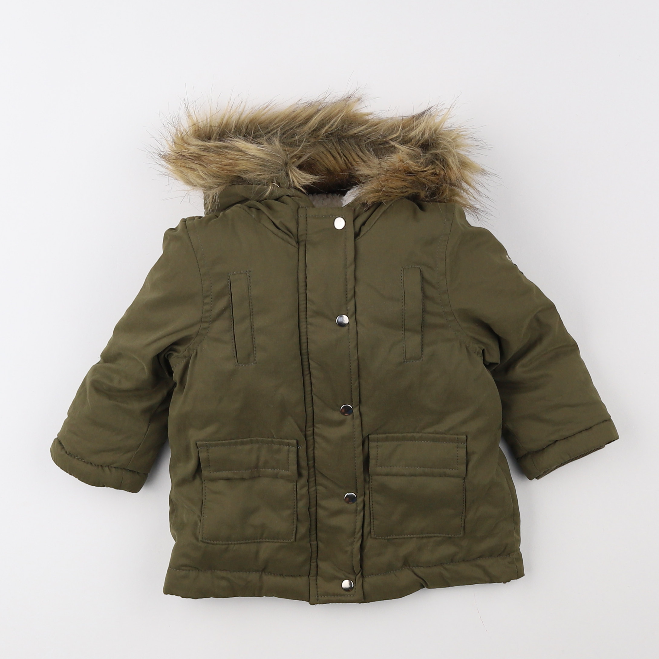 IKKS - parka vert (état neuf) - 12 mois