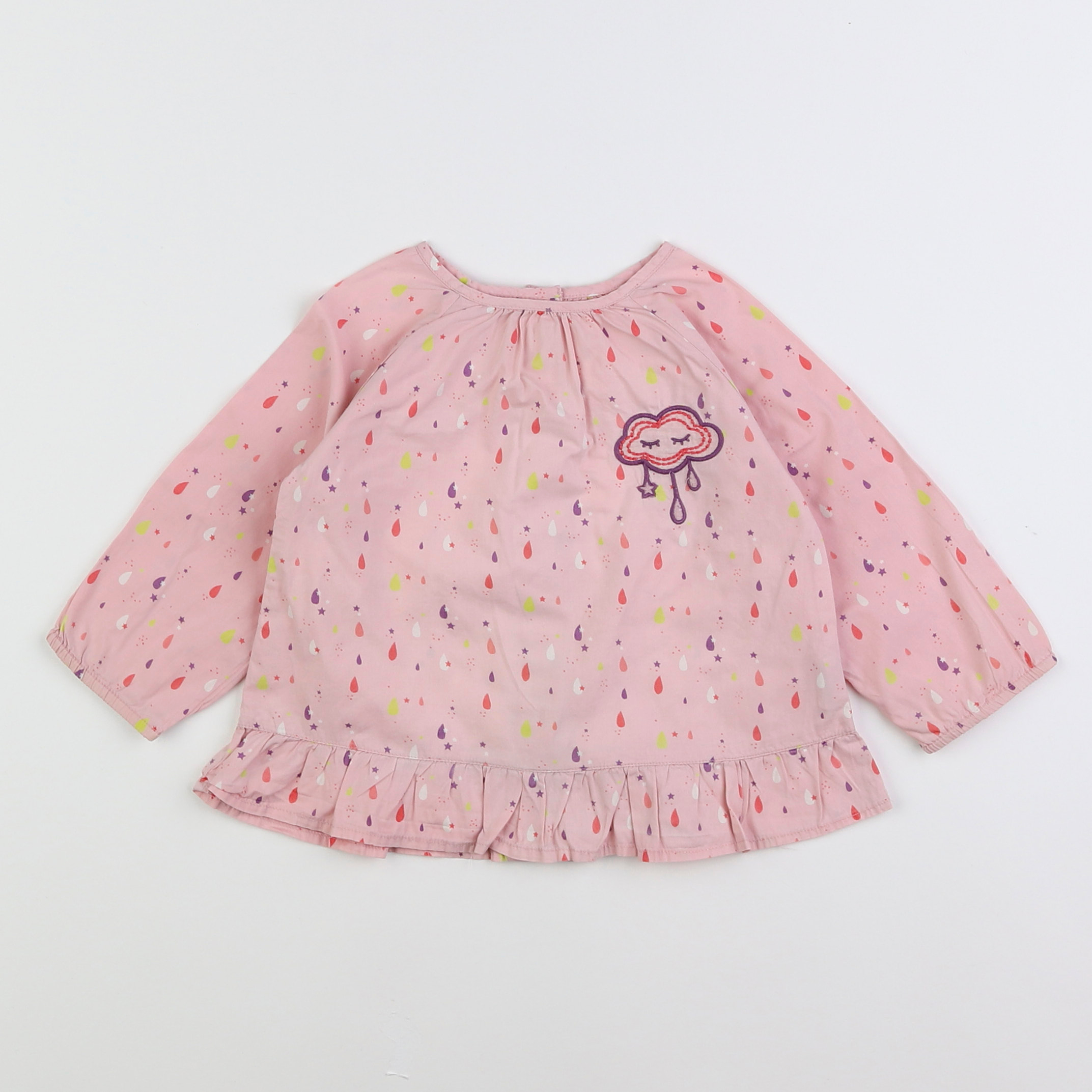 DPAM - blouse rose - 12 mois