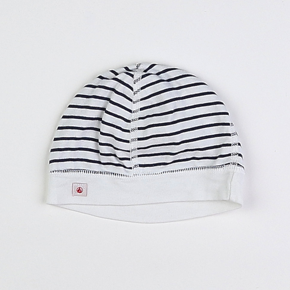 Petit Bateau - bonnet de naissance bleu - 12 mois