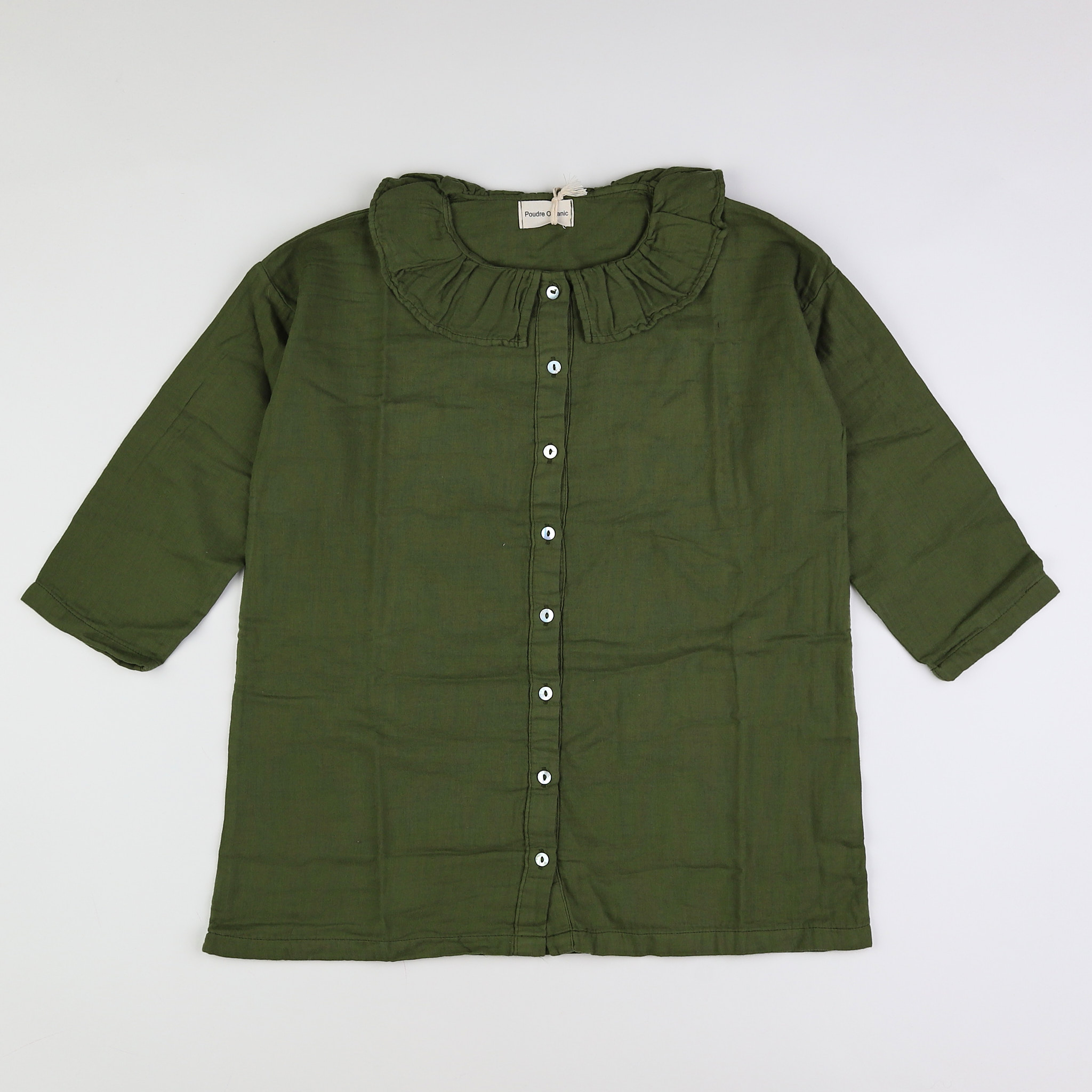 Poudre Organic - blouse vert (neuf) - 14 ans