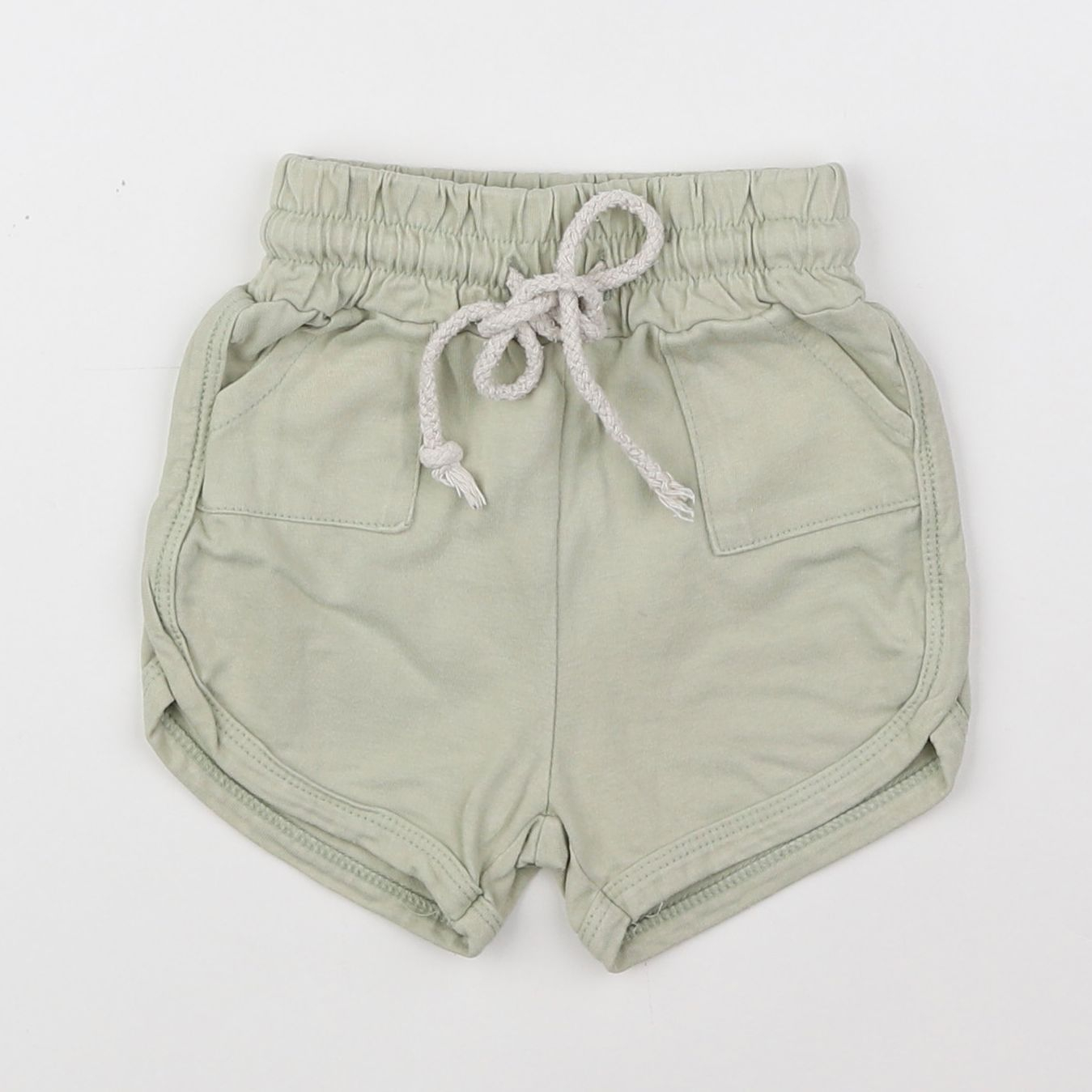 Gamin gamine - short vert - 3/6 mois