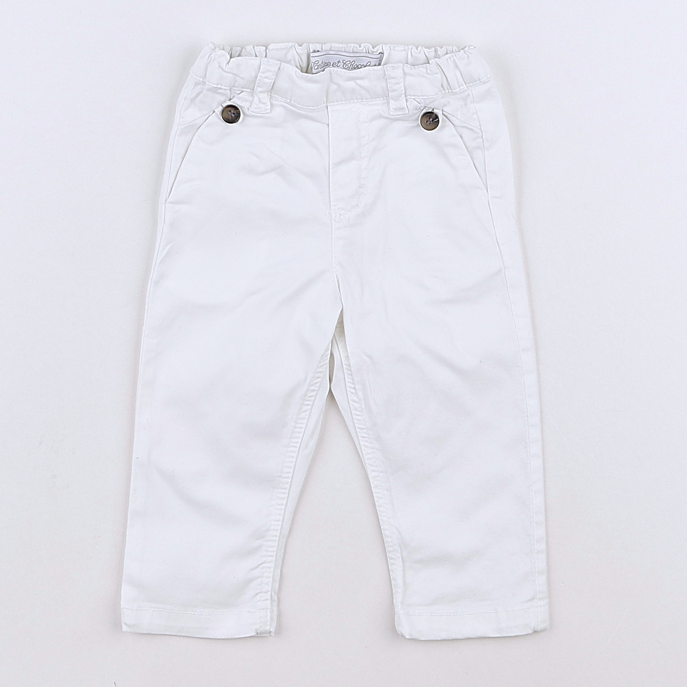 Tartine & Chocolat - pantalon blanc - 6 mois