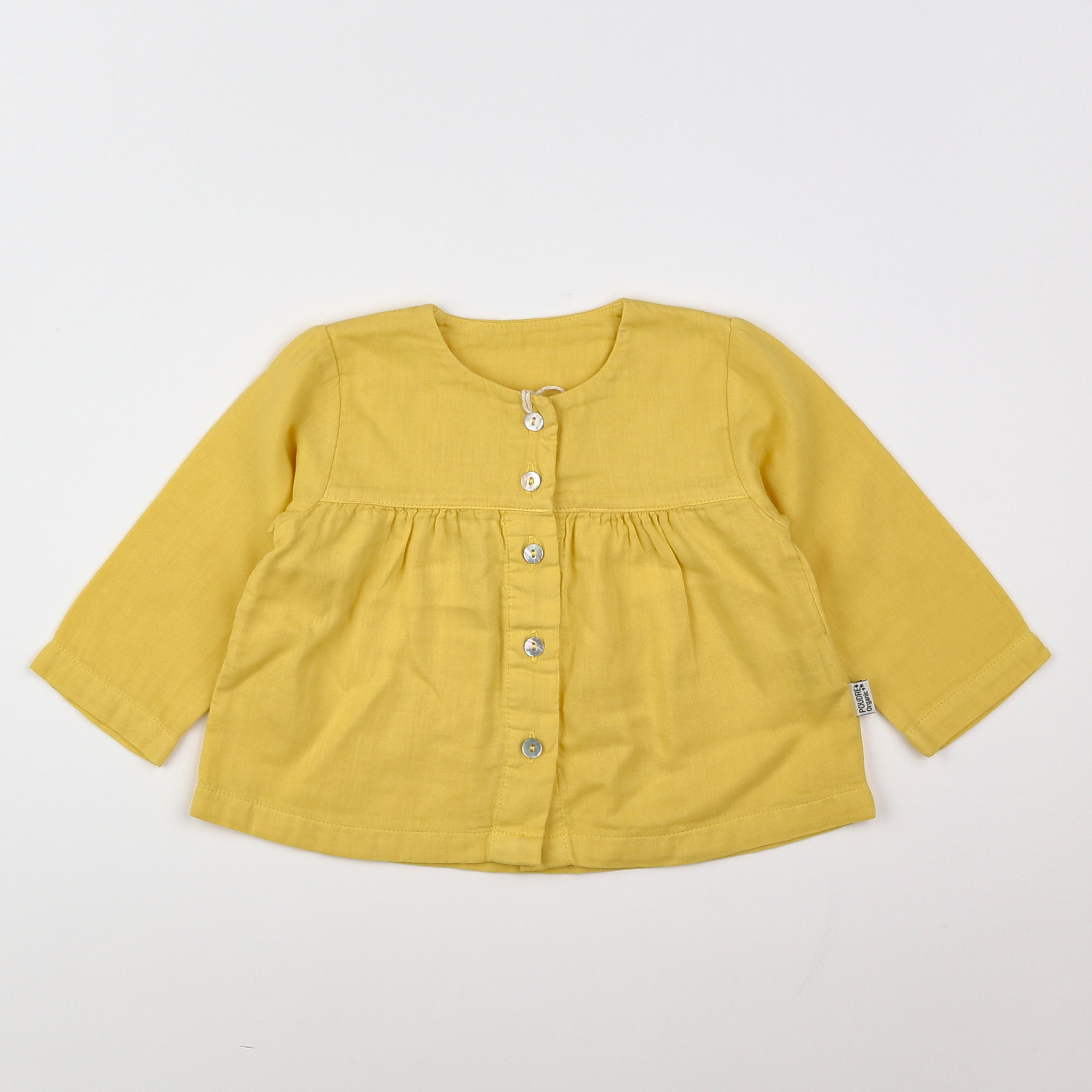 Poudre Organic - blouse jaune (neuf) - 9 mois