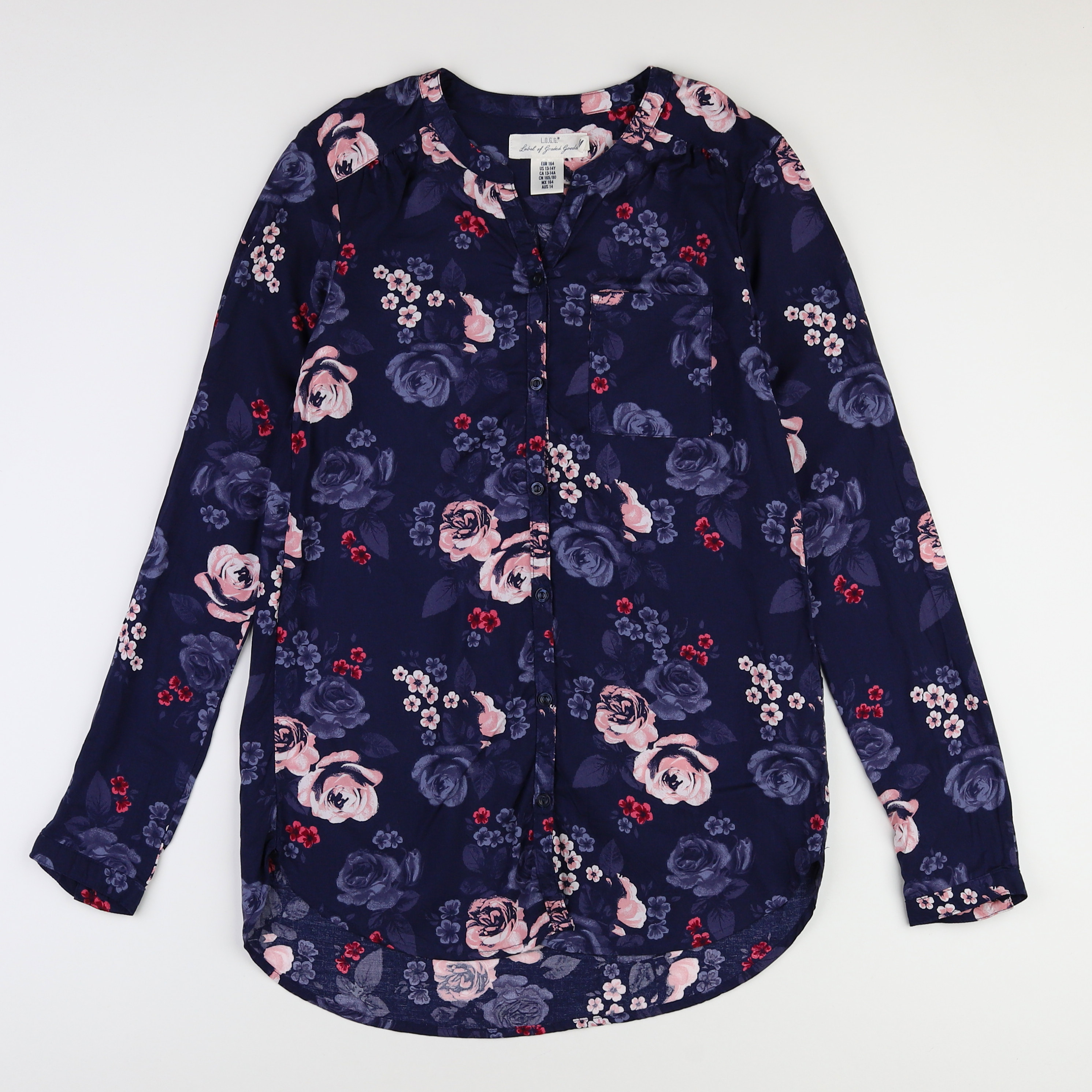 Zara - blouse bleu - 13/14 ans