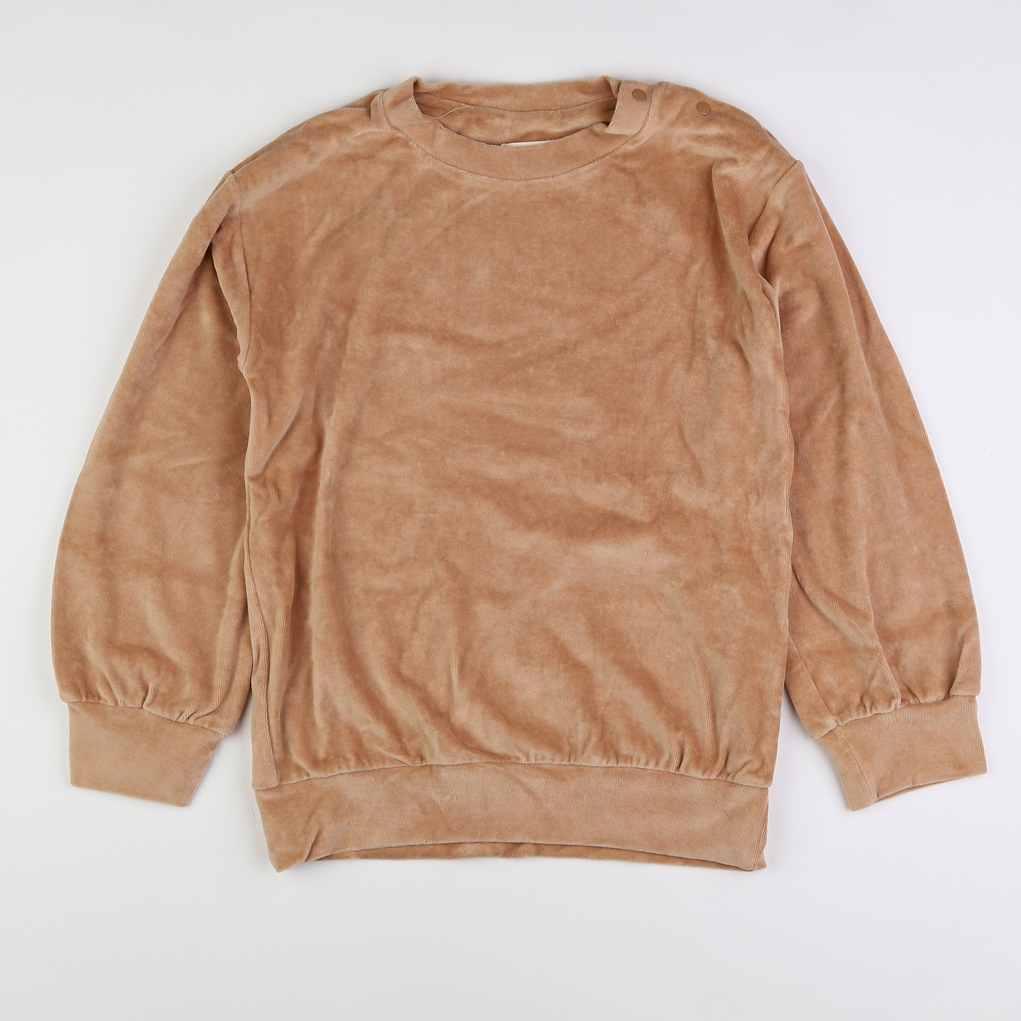 Poudre Organic - sweat marron velours (neuf) - 14 ans