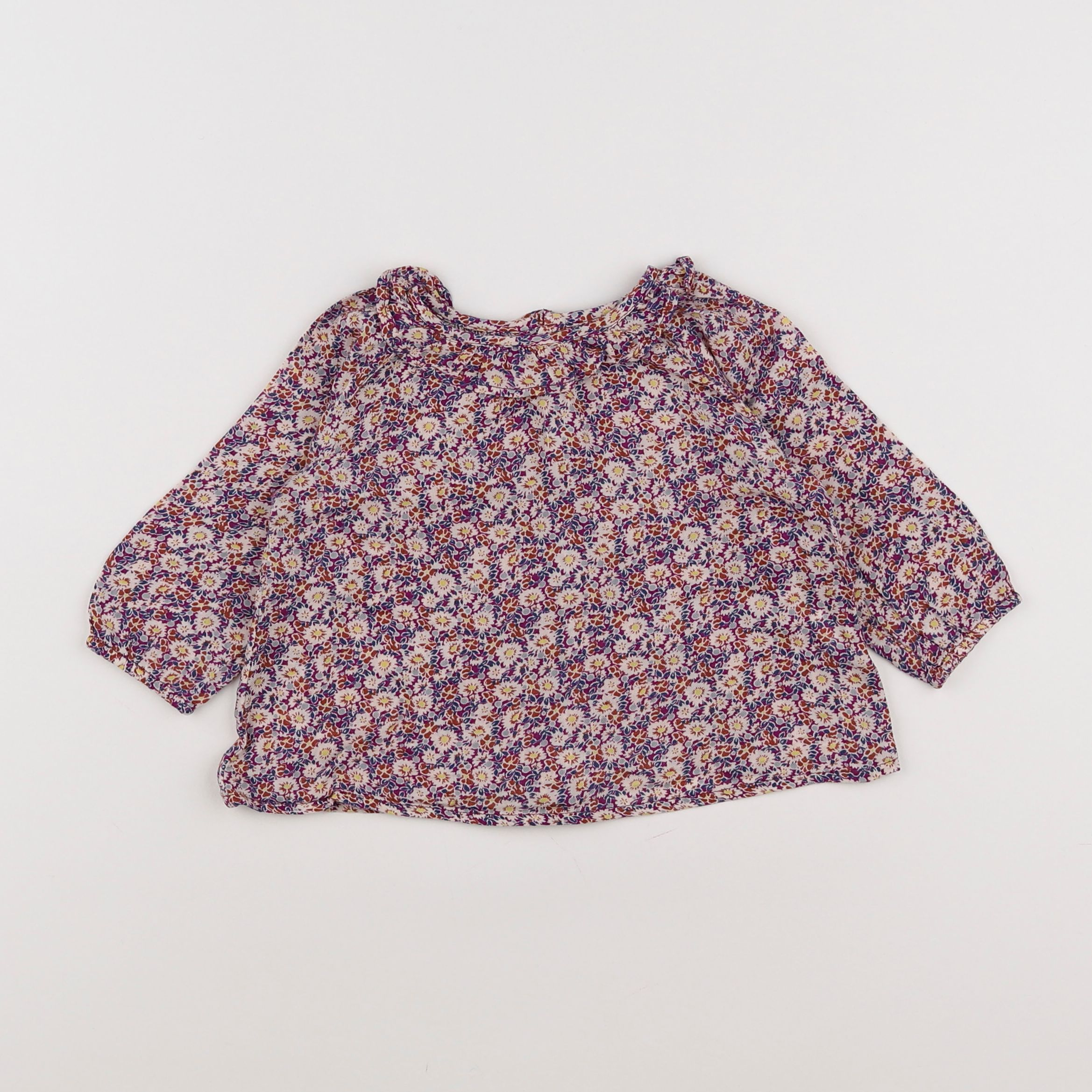 Boutchou - blouse multicolore - 9 mois