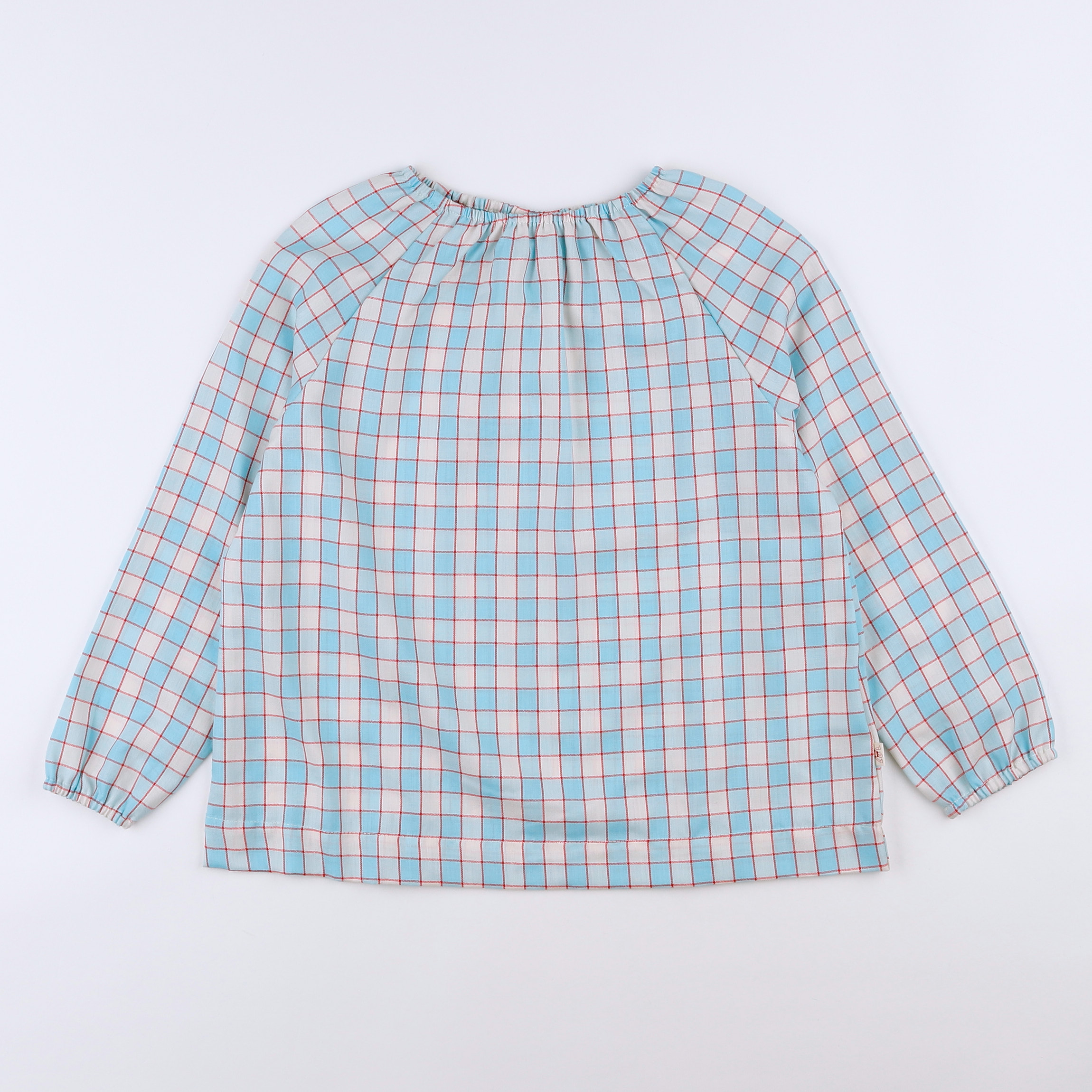 Les Marsiens - blouse bleu, rouge (neuf) - 10 ans