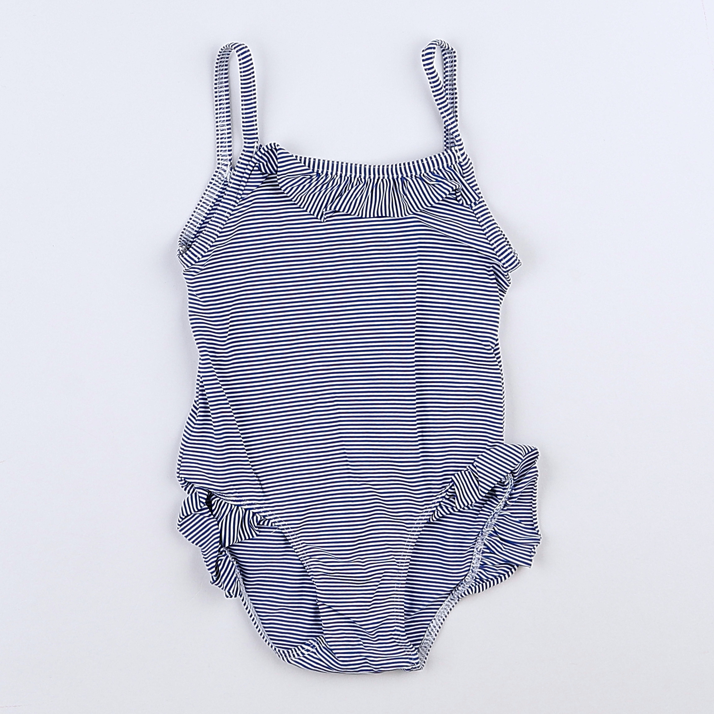 Petit Bateau - maillot de bain bleu, blanc - 12 mois