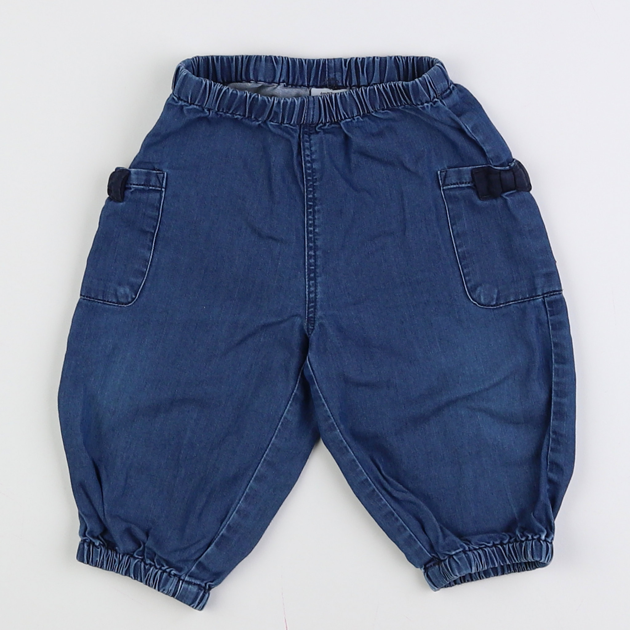 Petit Bateau - jegging bleu - 6 mois