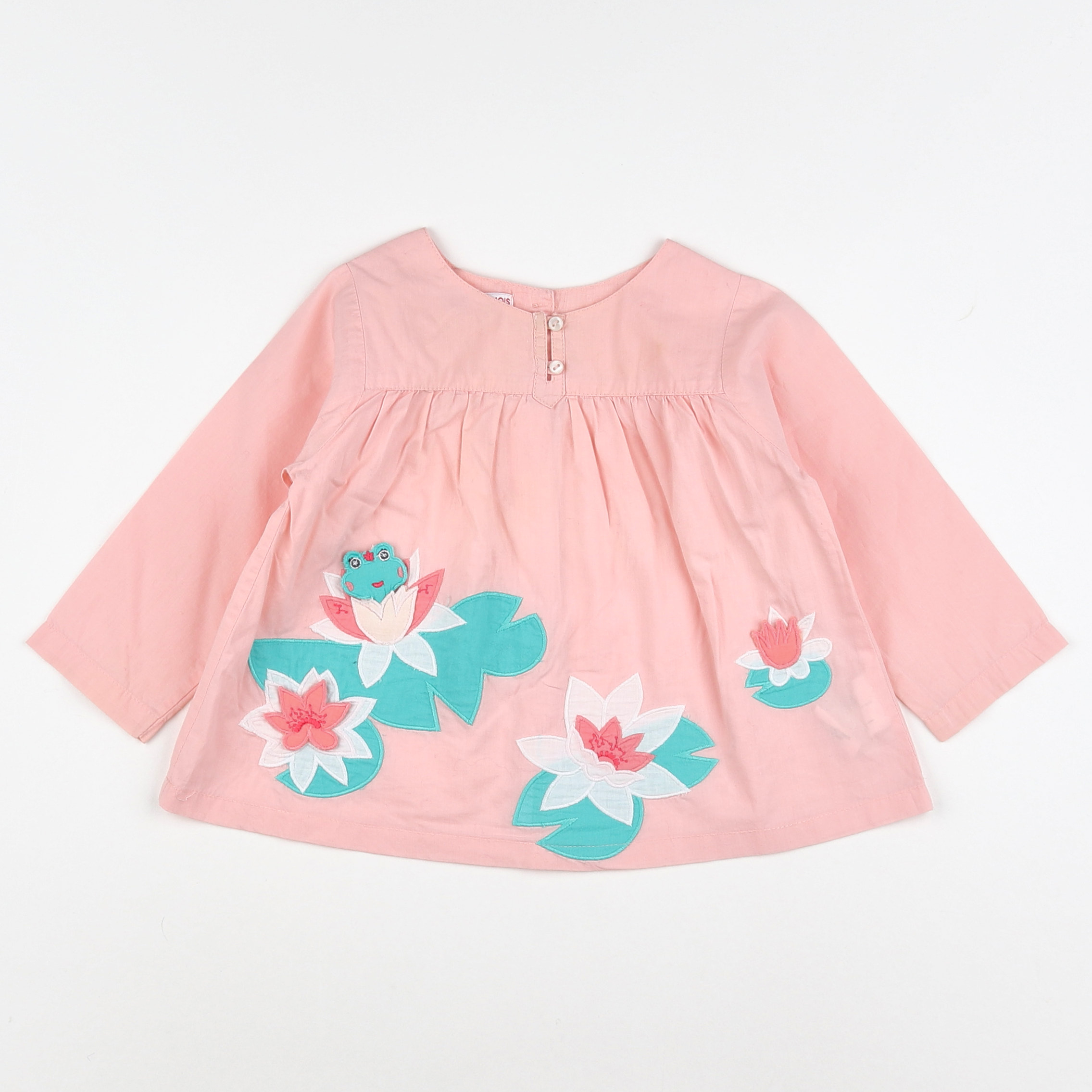 DPAM - blouse rose - 12 mois