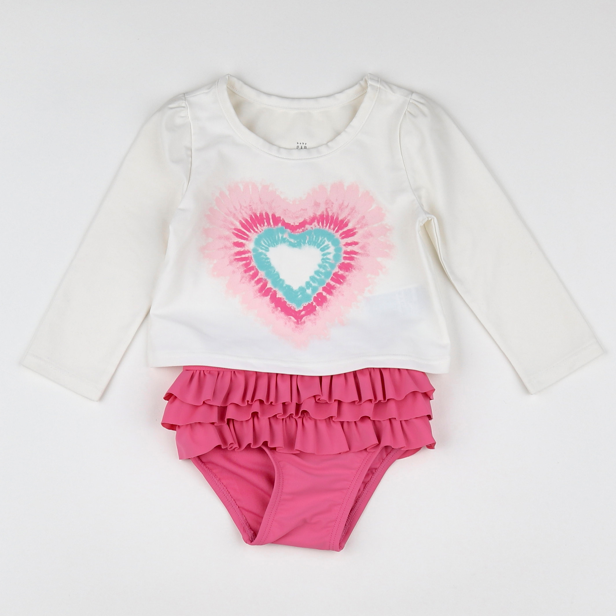 GAP - maillot de bain blanc - 12/18 mois