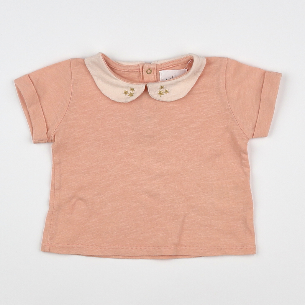 Blune - tee-shirt rose - 12 mois