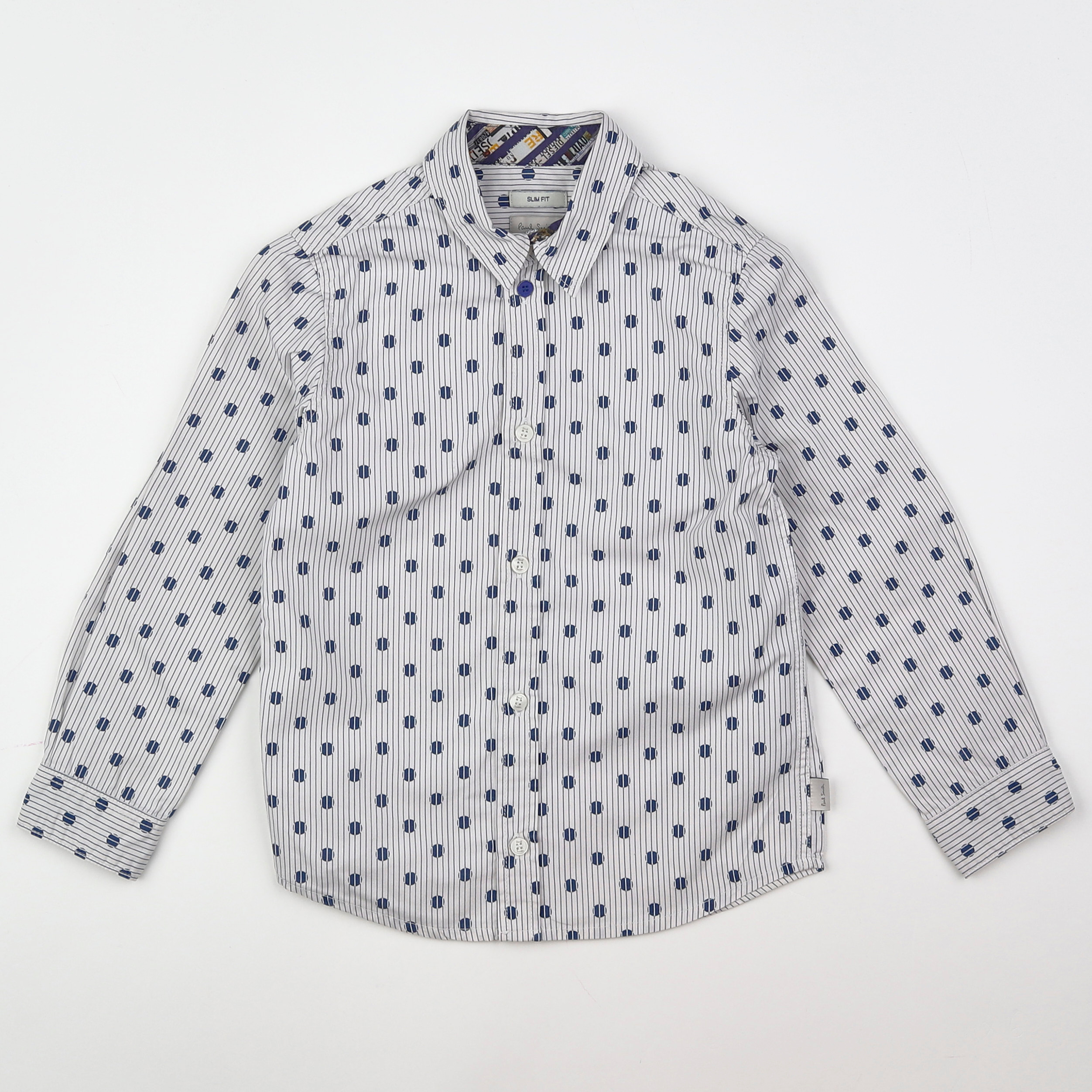 Paul Smith - chemise blanc, bleu - 5 ans