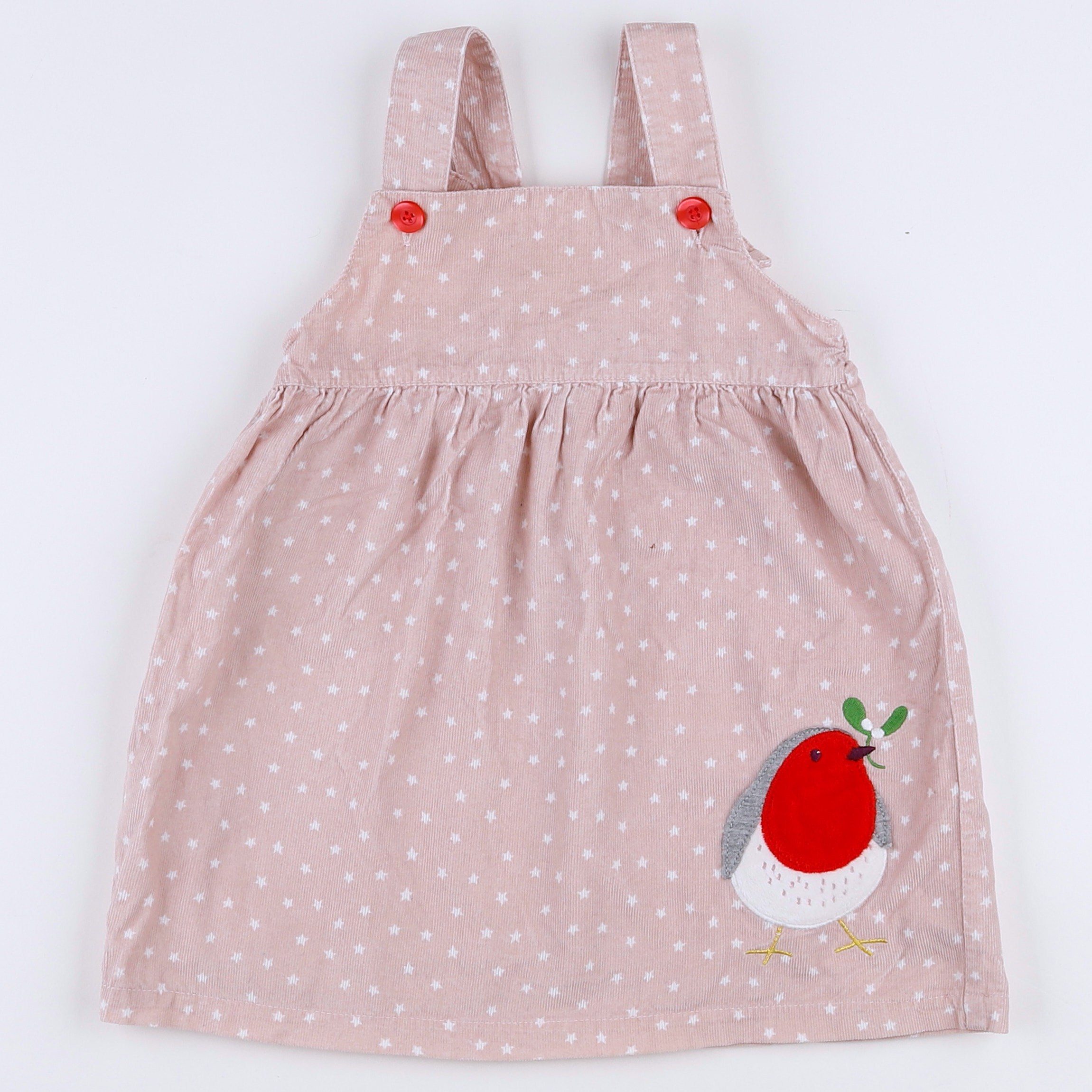 Baby Boden - robe rose, rouge - 12/18 mois