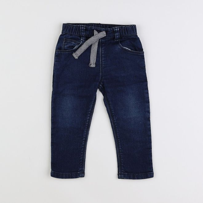 Petit Bateau - jean bleu - 12 mois