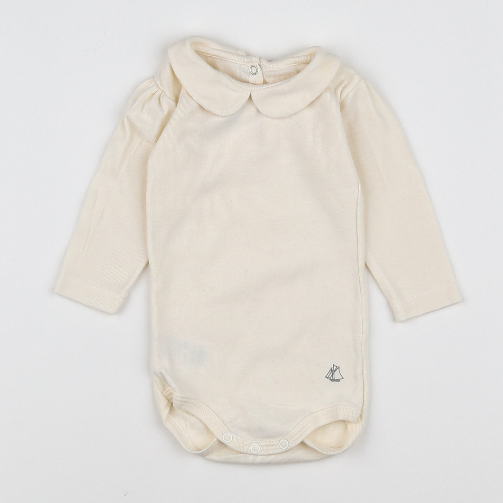 Petit Bateau - body vetement beige - 3 mois